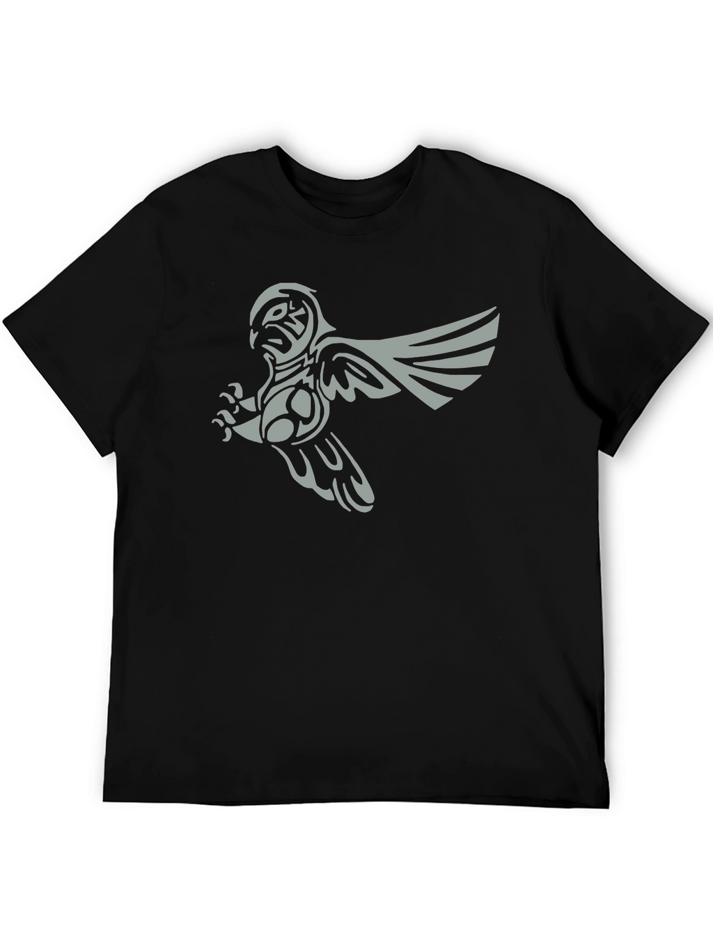 Tribal Owl Graphic Tee - Mens Black T-Shirt