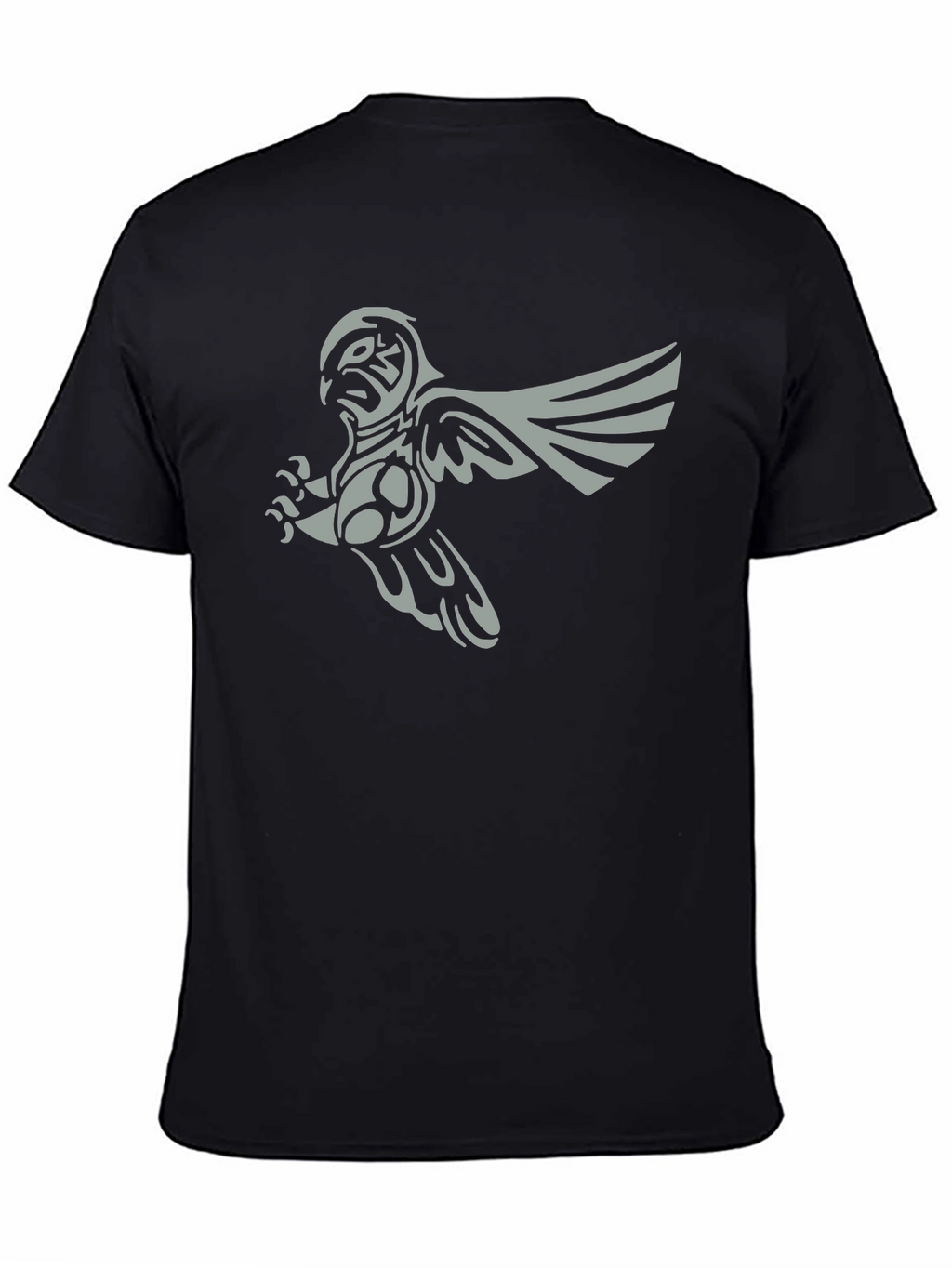 Tribal Owl Graphic Tee - Mens Black T-Shirt