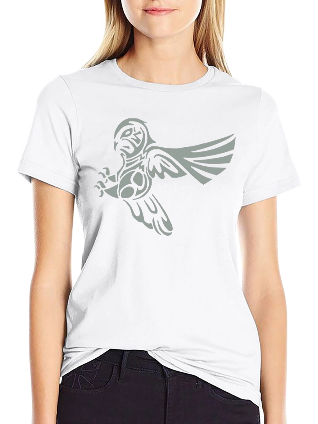 Tribal Owl Graphic Tee - Mens Black T-Shirt