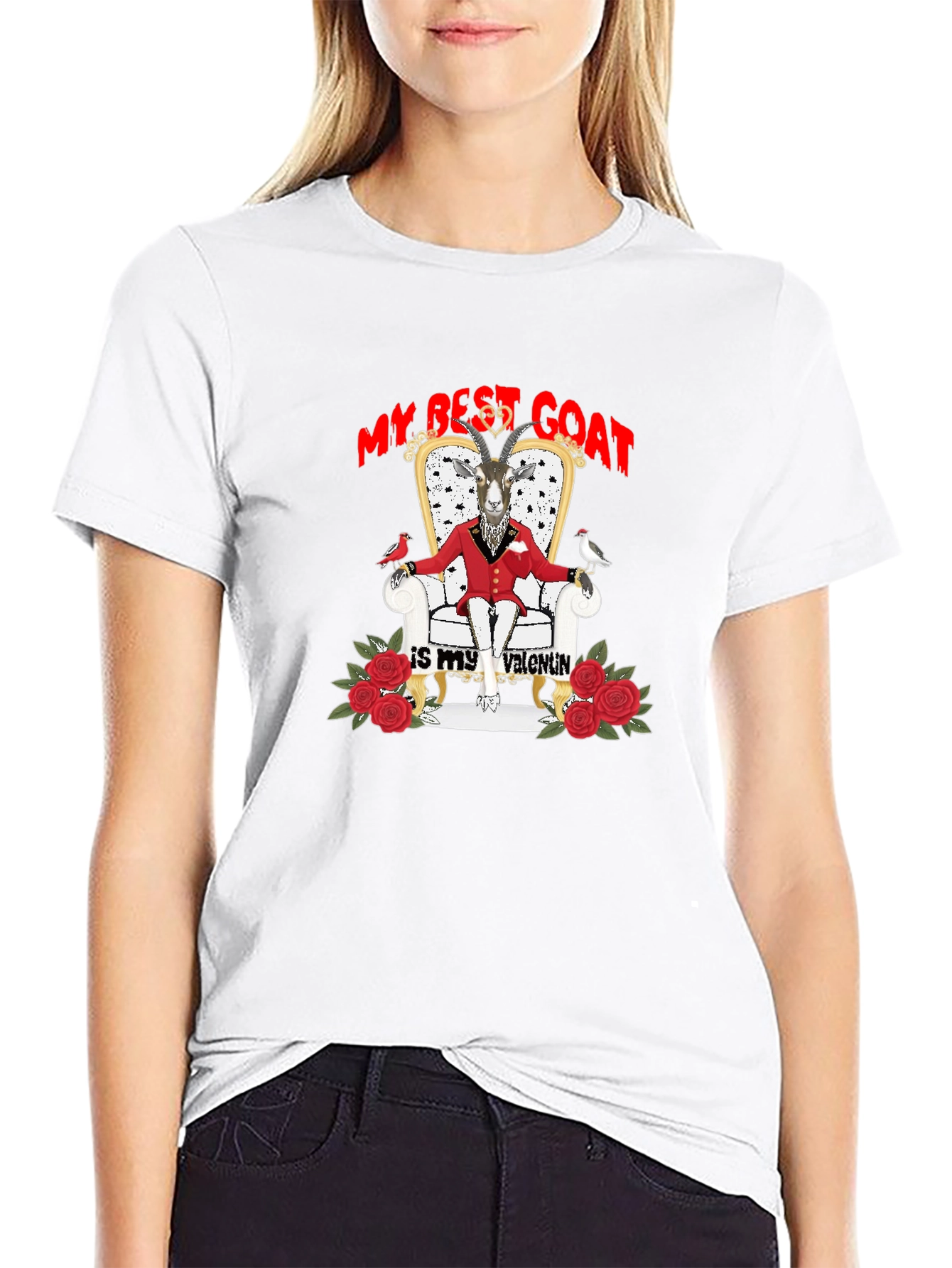 My Best Goat is My Valentine Graphic T-Shirt