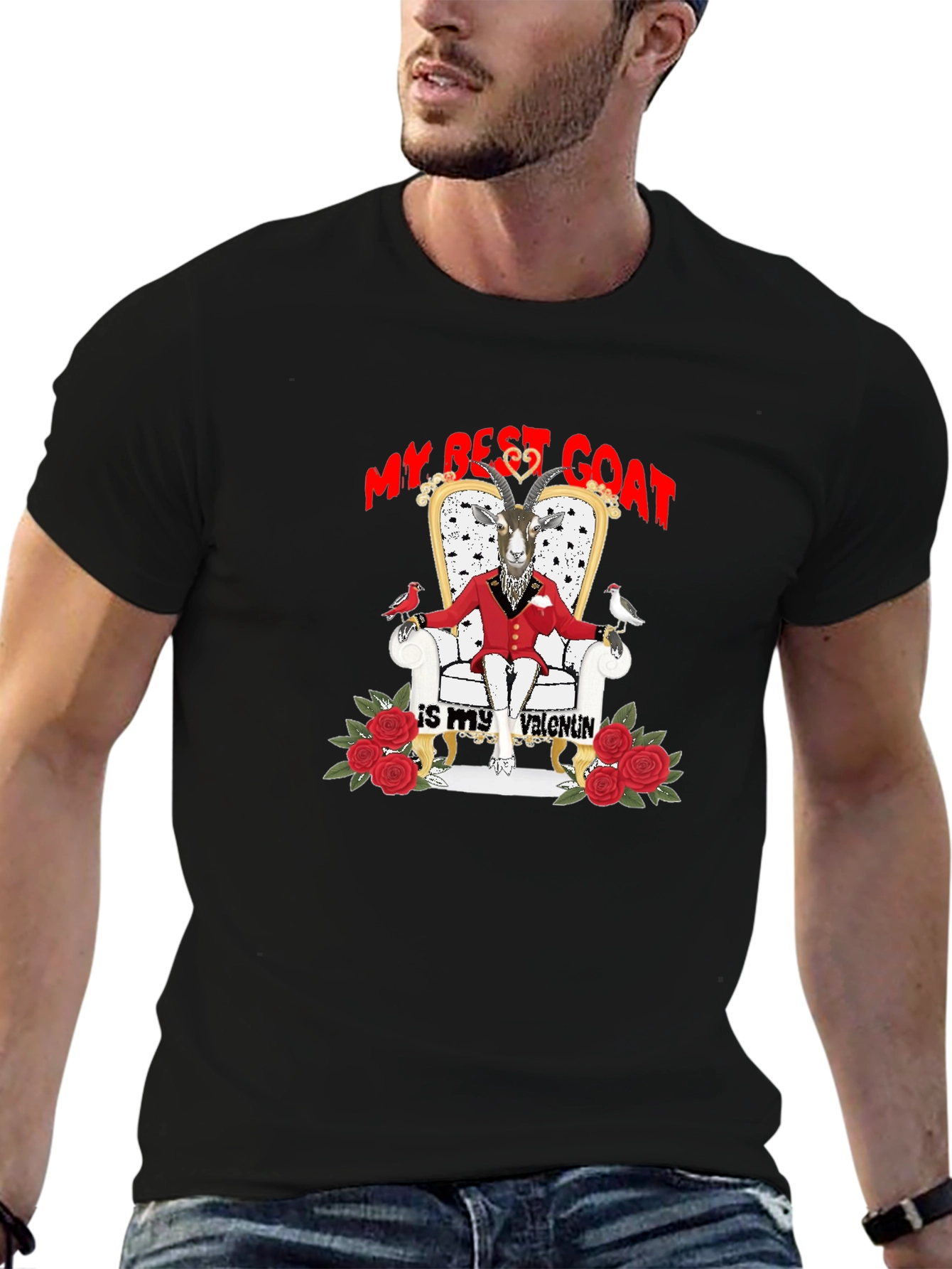 My Best Goat is My Valentine Graphic T-Shirt
