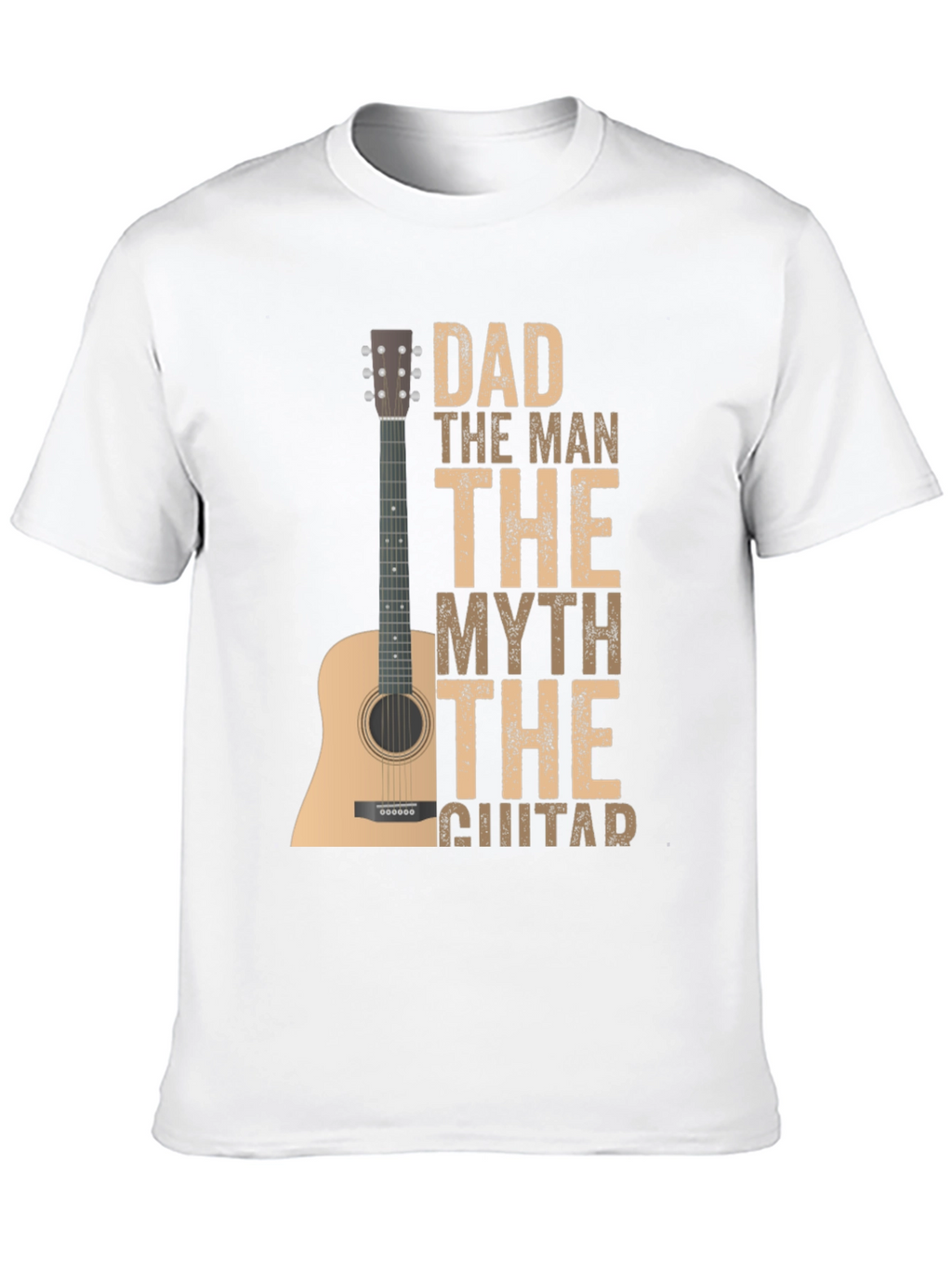 Dad The Man The Myth Guitar T-Shirt