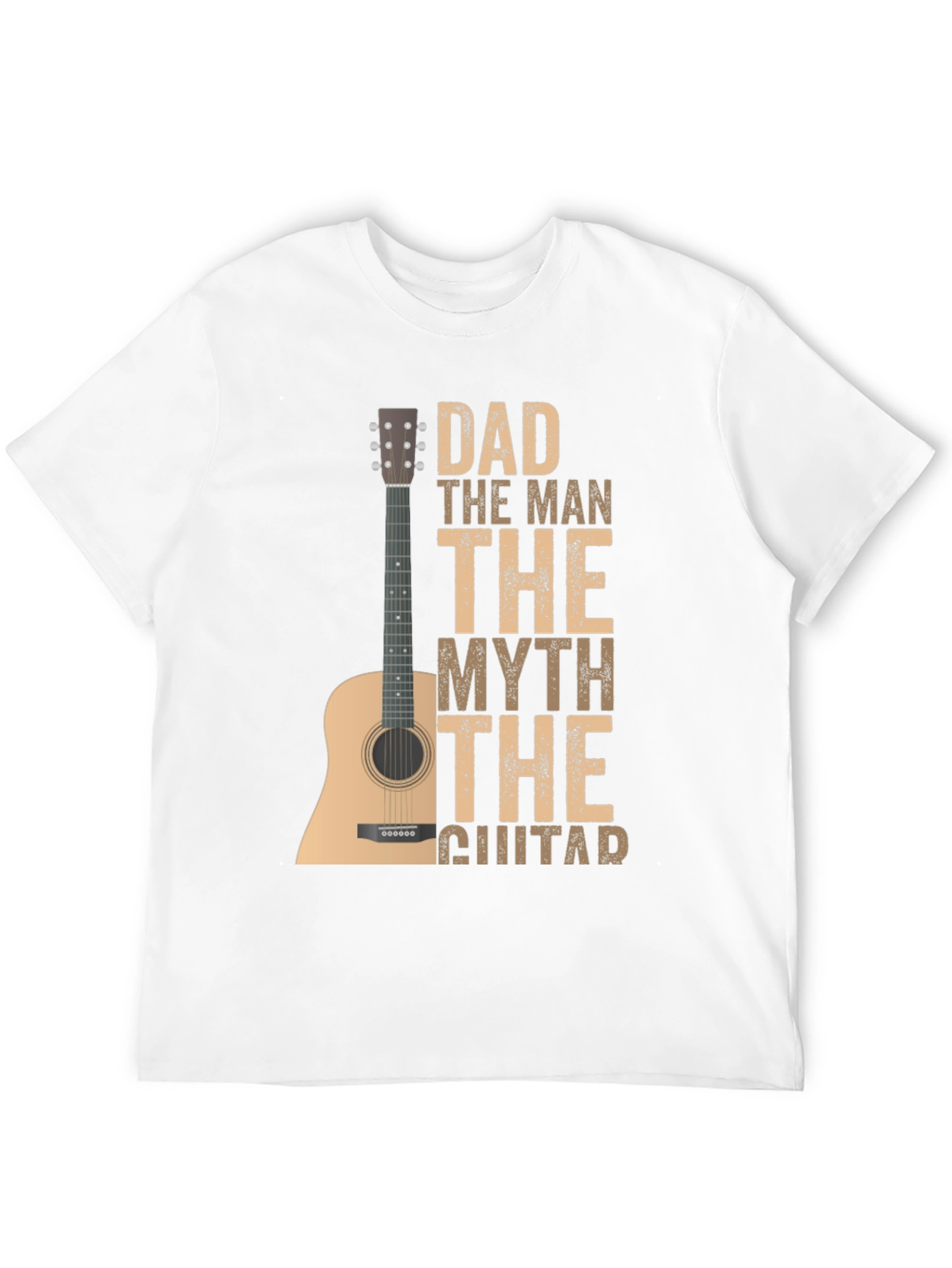 Dad The Man The Myth Guitar T-Shirt
