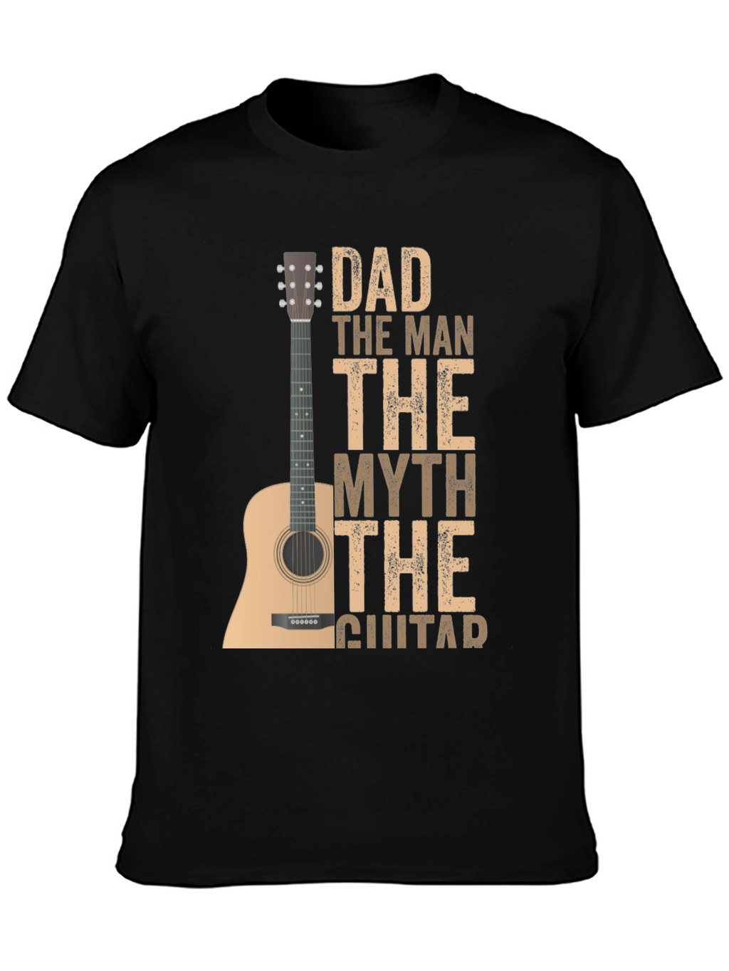 Dad The Man The Myth Guitar T-Shirt