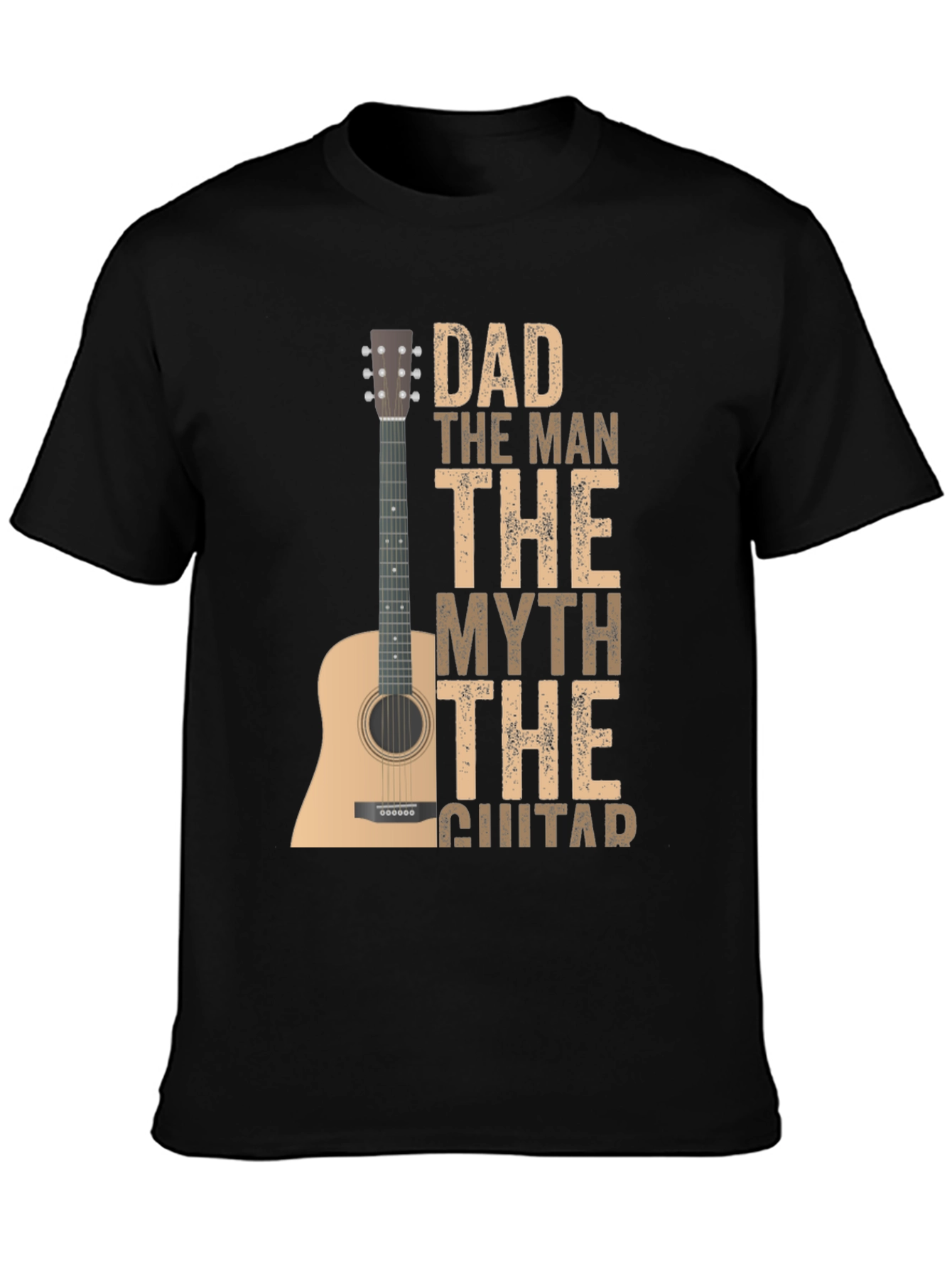 Dad The Man The Myth Guitar T-Shirt