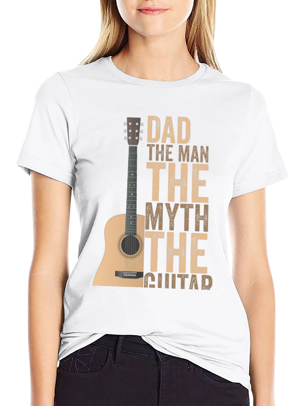 Dad The Man The Myth Guitar T-Shirt