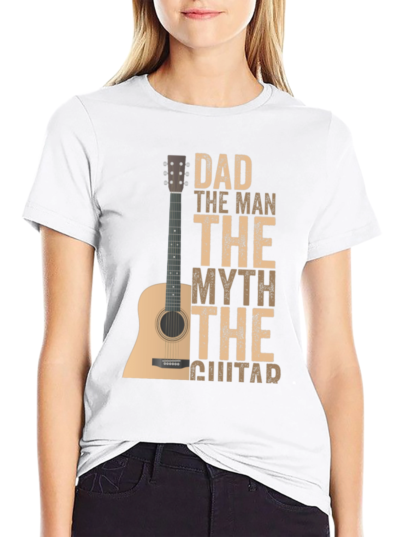 Dad The Man The Myth Guitar T-Shirt