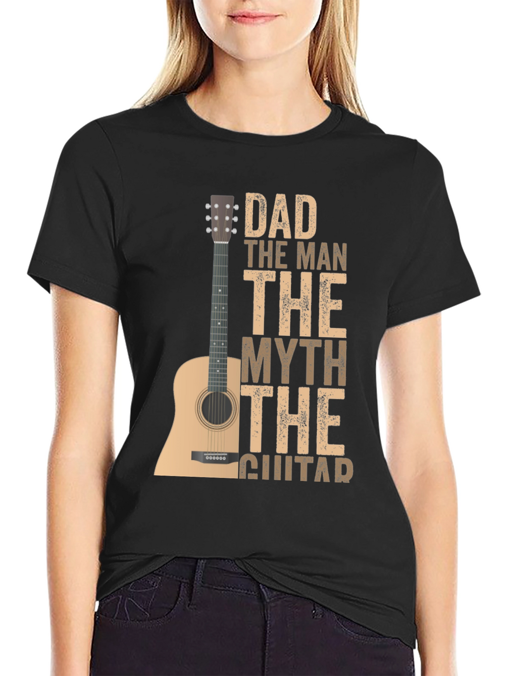 Dad The Man The Myth Guitar T-Shirt