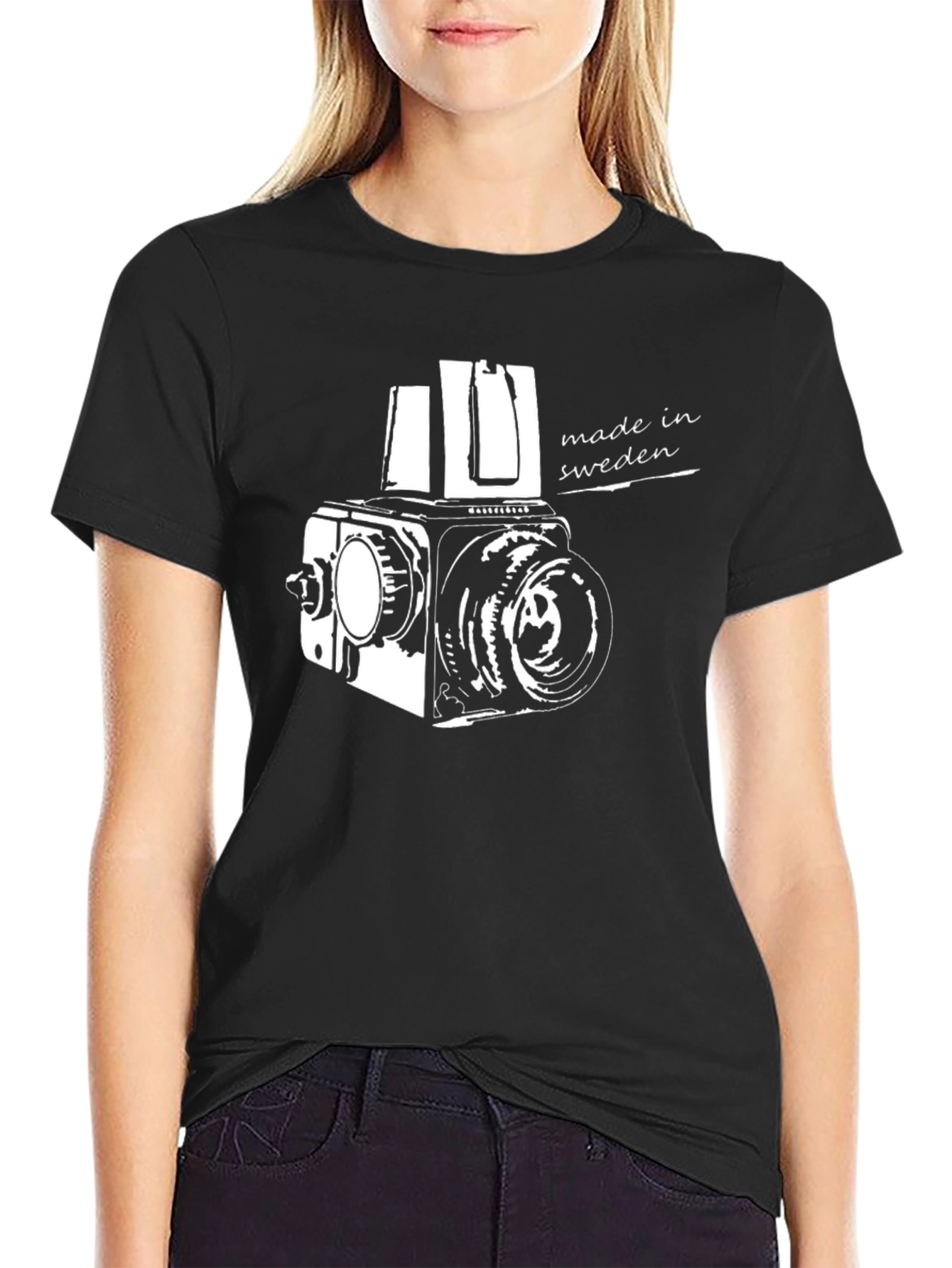Retro Camera T-Shirt - Made in Sweden