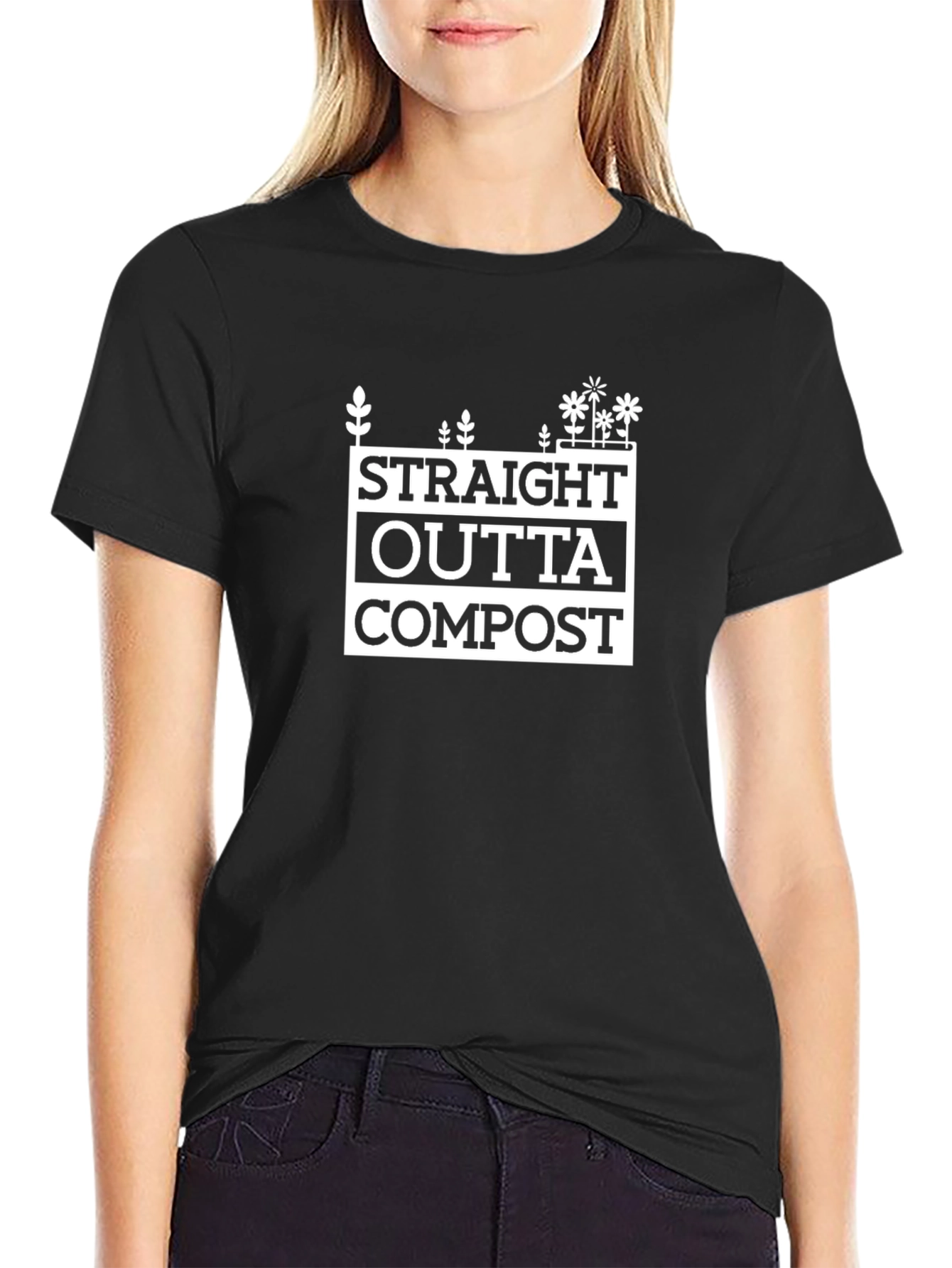 Straight Outta Compost Novelty T-Shirt