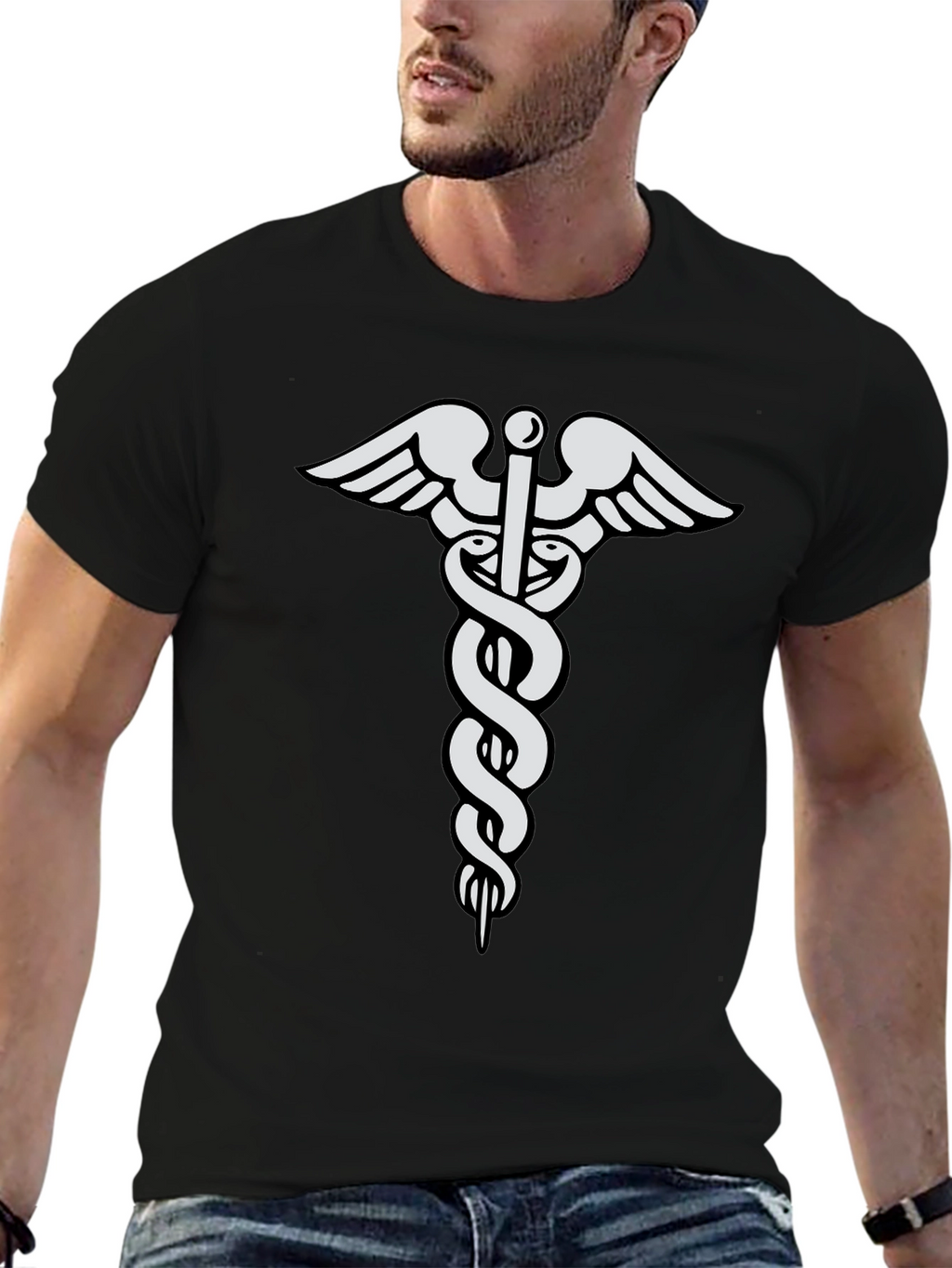 Caduceus T-Shirt - Medical Symbol Tee
