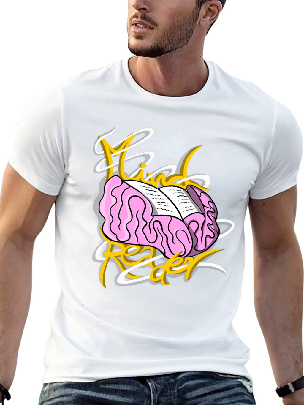 Mind Reader Graphic T-Shirt - Unisex Black Tee