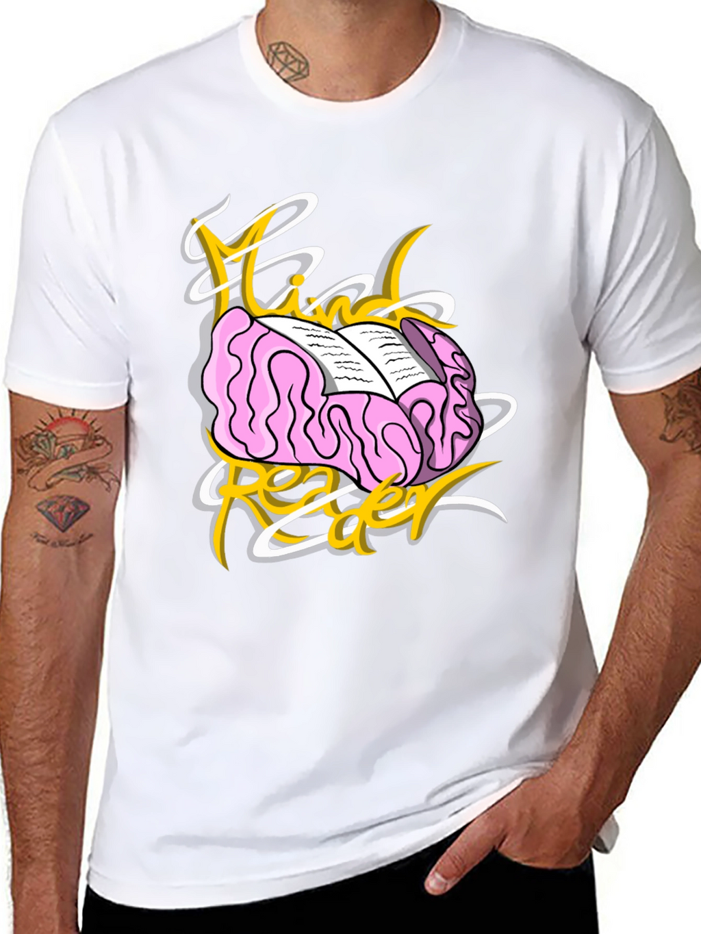 Mind Reader Graphic T-Shirt - Unisex Black Tee