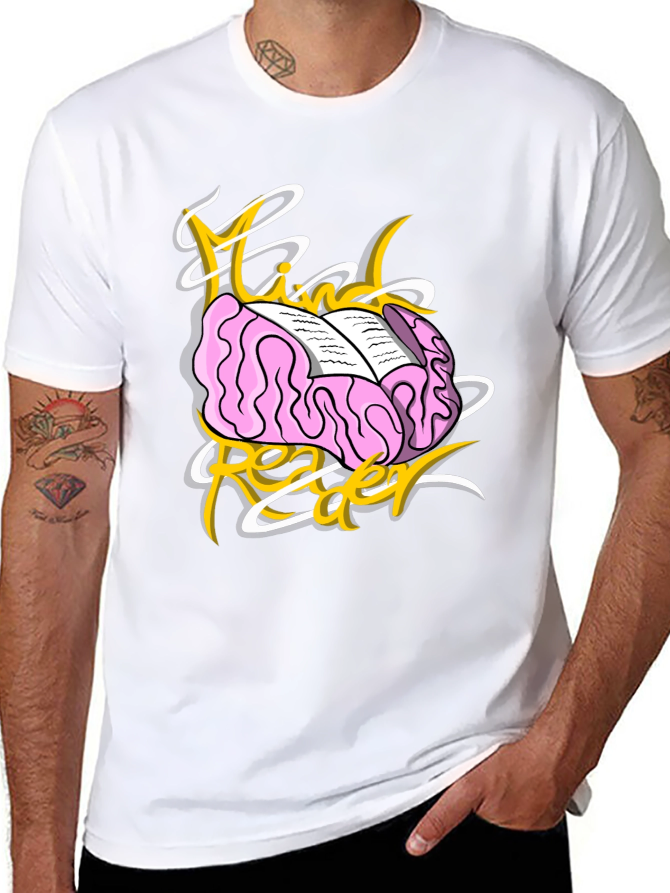 Mind Reader Graphic T-Shirt - Unisex Black Tee