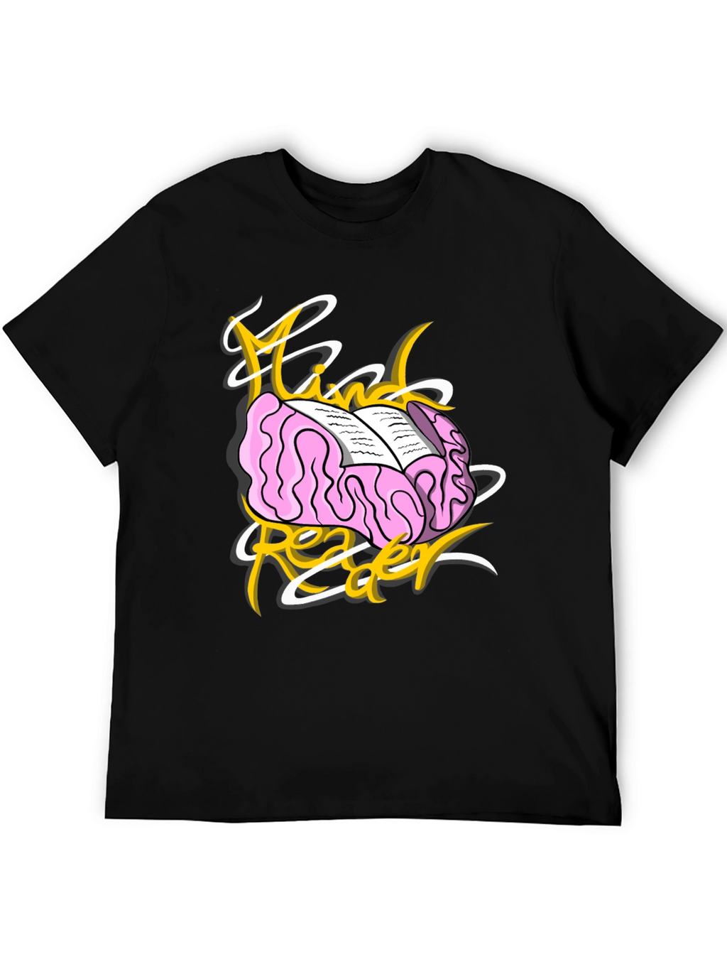 Mind Reader Graphic T-Shirt - Unisex Black Tee