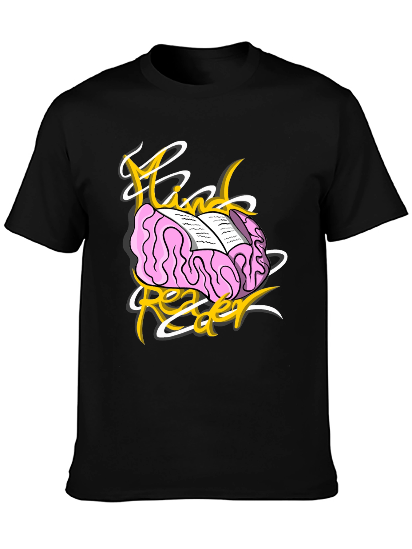 Mind Reader Graphic T-Shirt - Unisex Black Tee