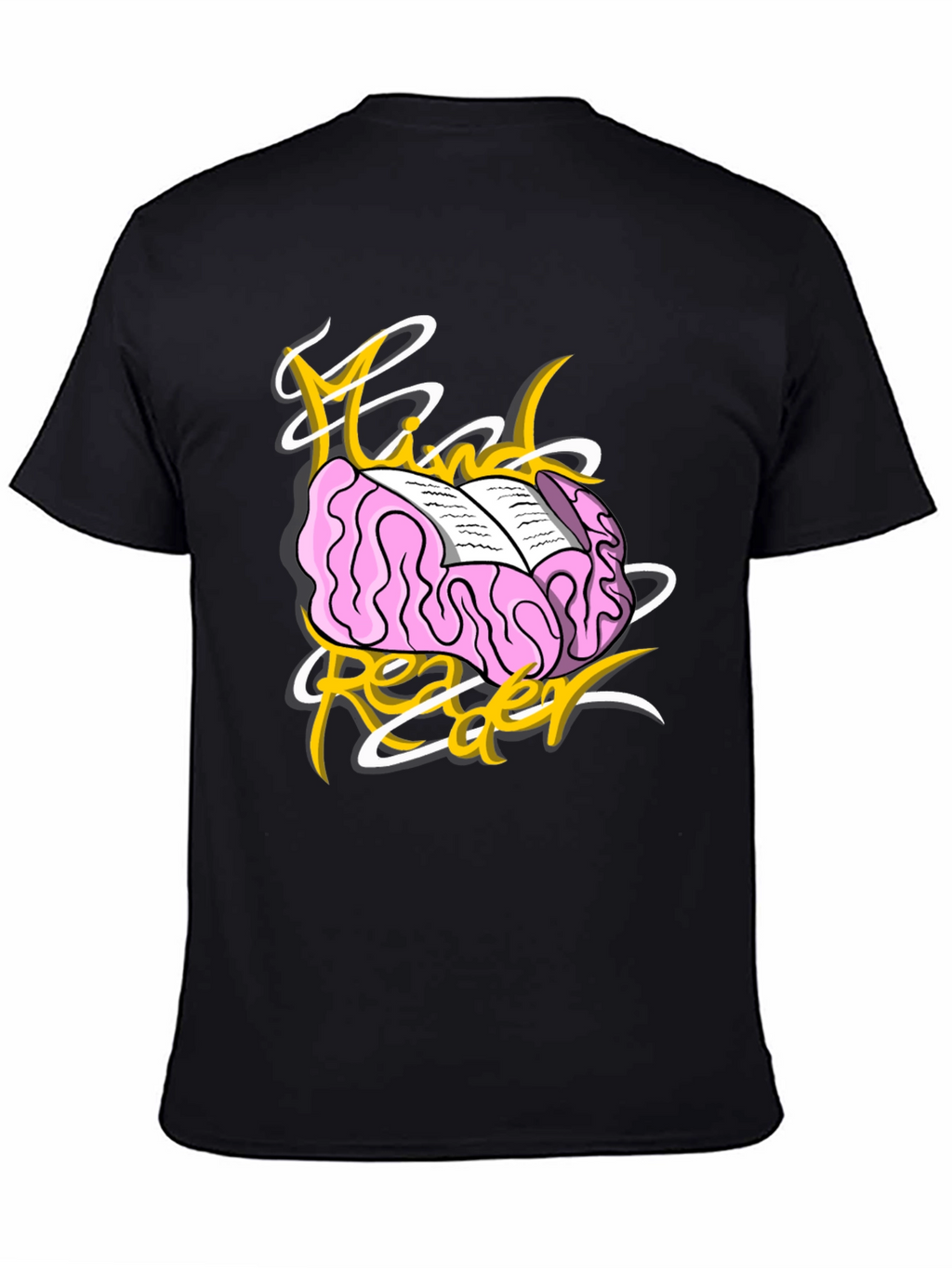 Mind Reader Graphic T-Shirt - Unisex Black Tee