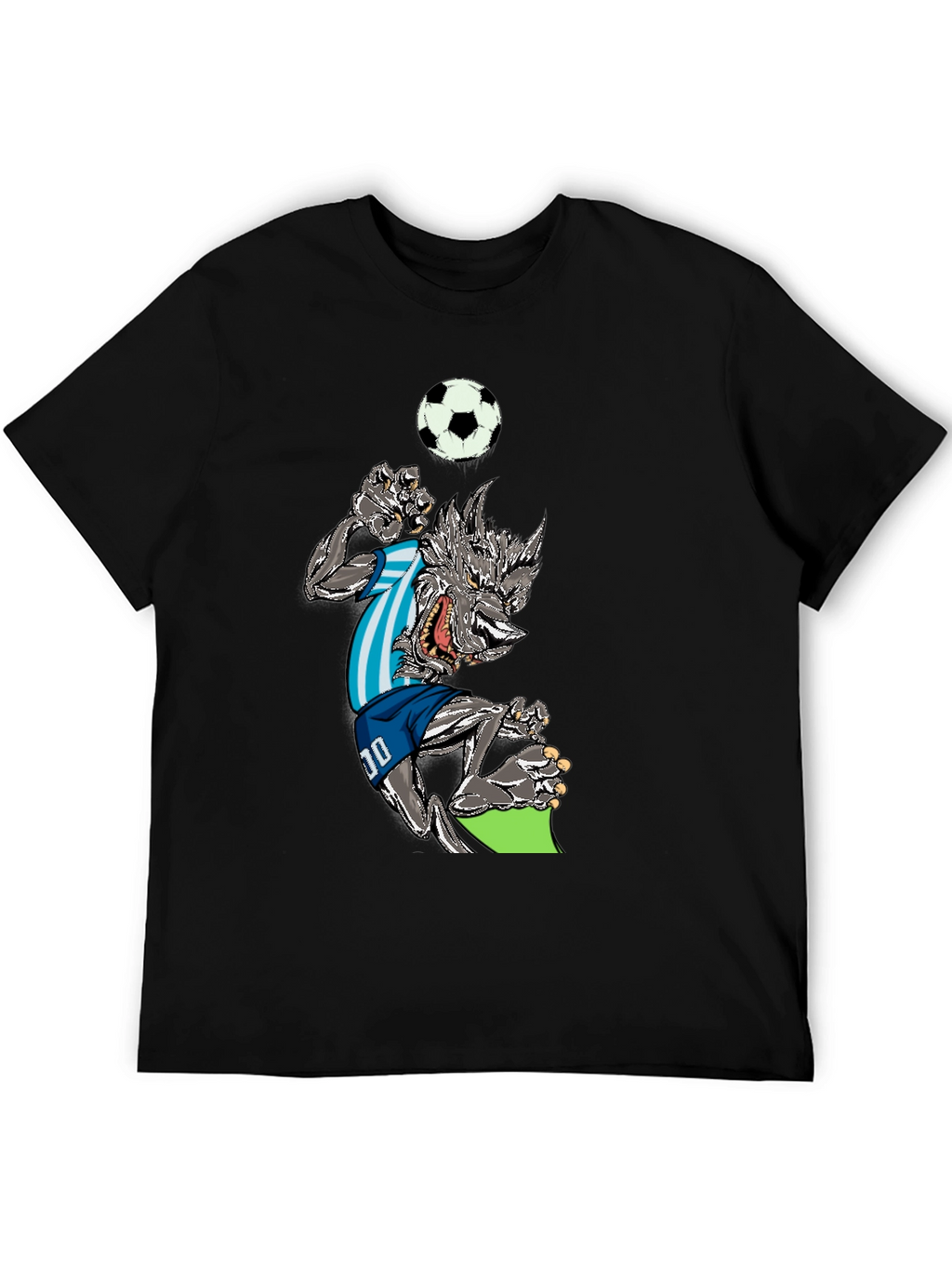 Soccer Wolf Graphic T-Shirt