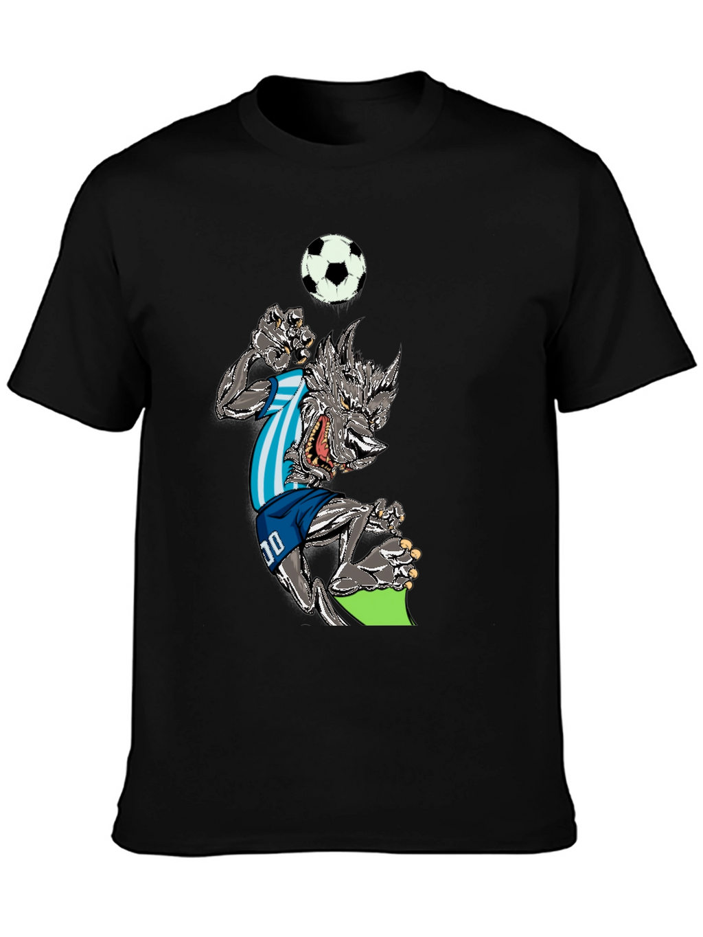 Soccer Wolf Graphic T-Shirt
