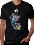 Soccer Wolf Graphic T-Shirt