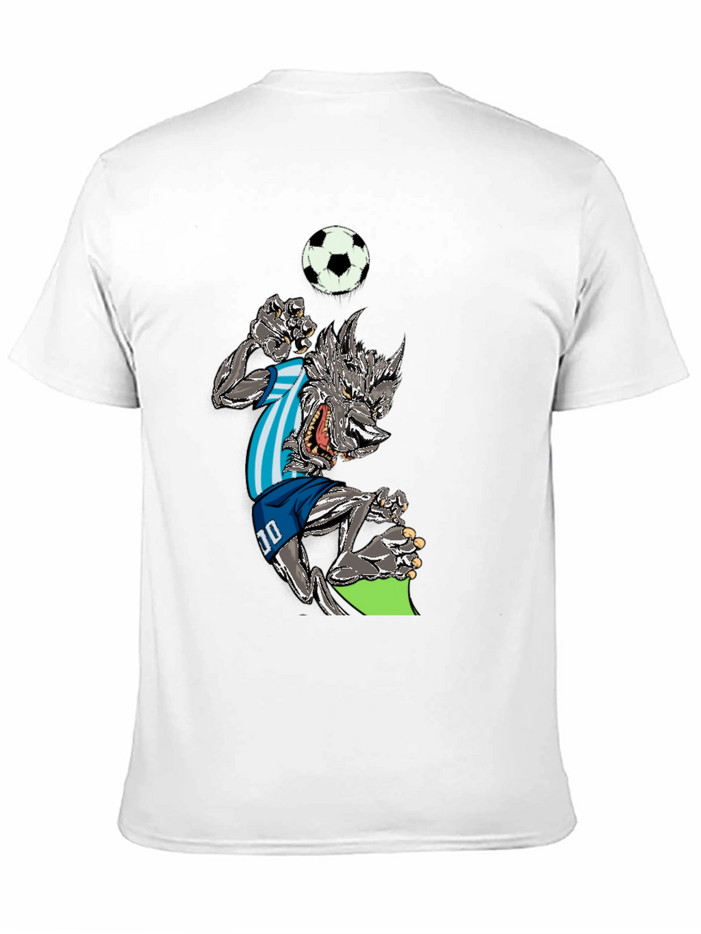 Soccer Wolf Graphic T-Shirt
