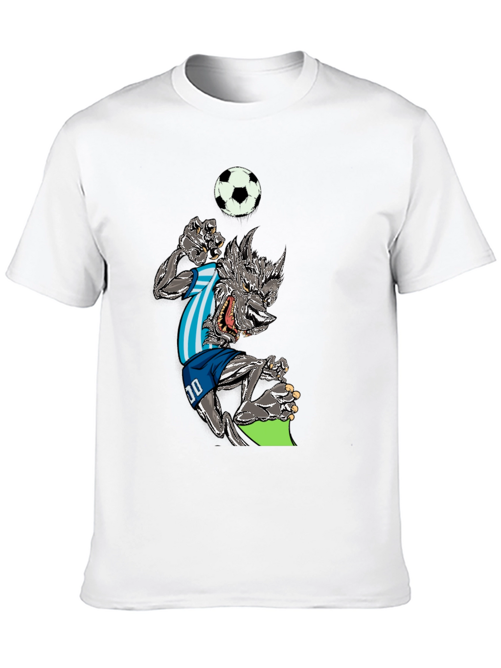 Soccer Wolf Graphic T-Shirt
