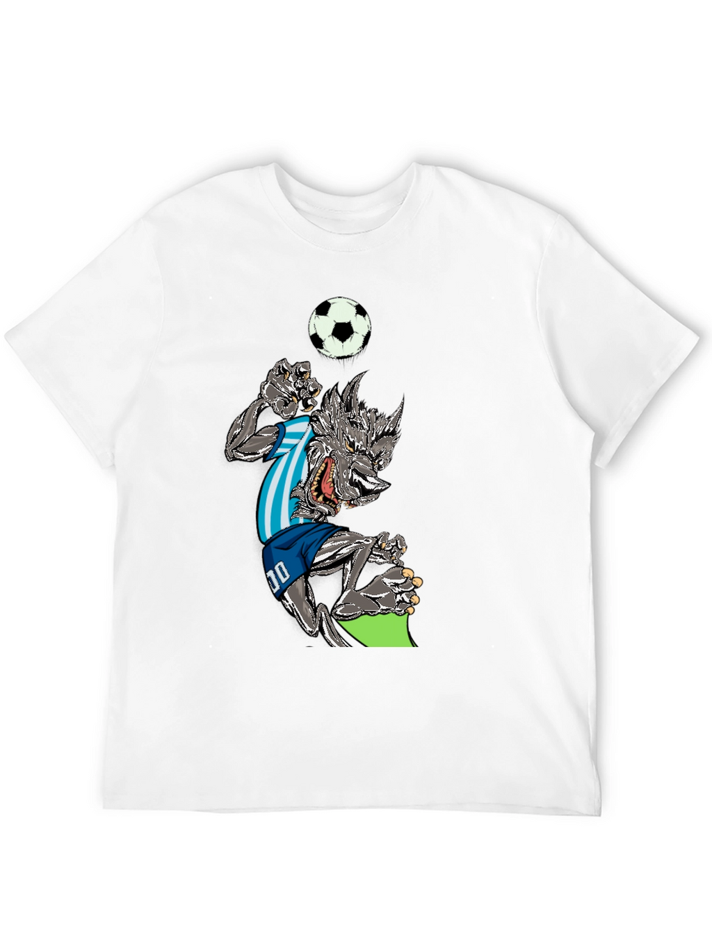 Soccer Wolf Graphic T-Shirt