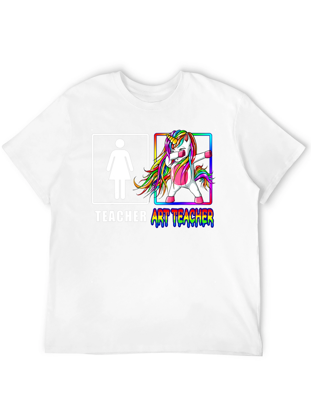 Art Teacher Unicorn Dab T-Shirt