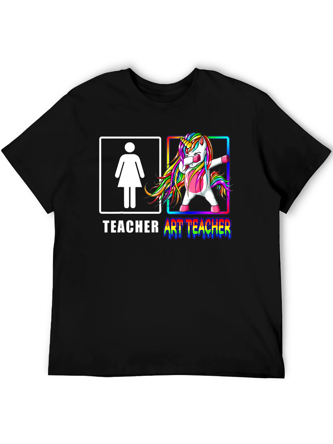 Art Teacher Unicorn Dab T-Shirt