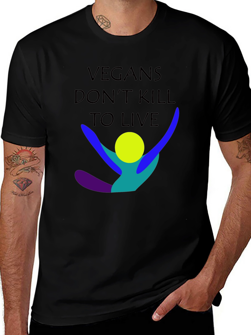 Vegan T-Shirt - Dont Kill To Live