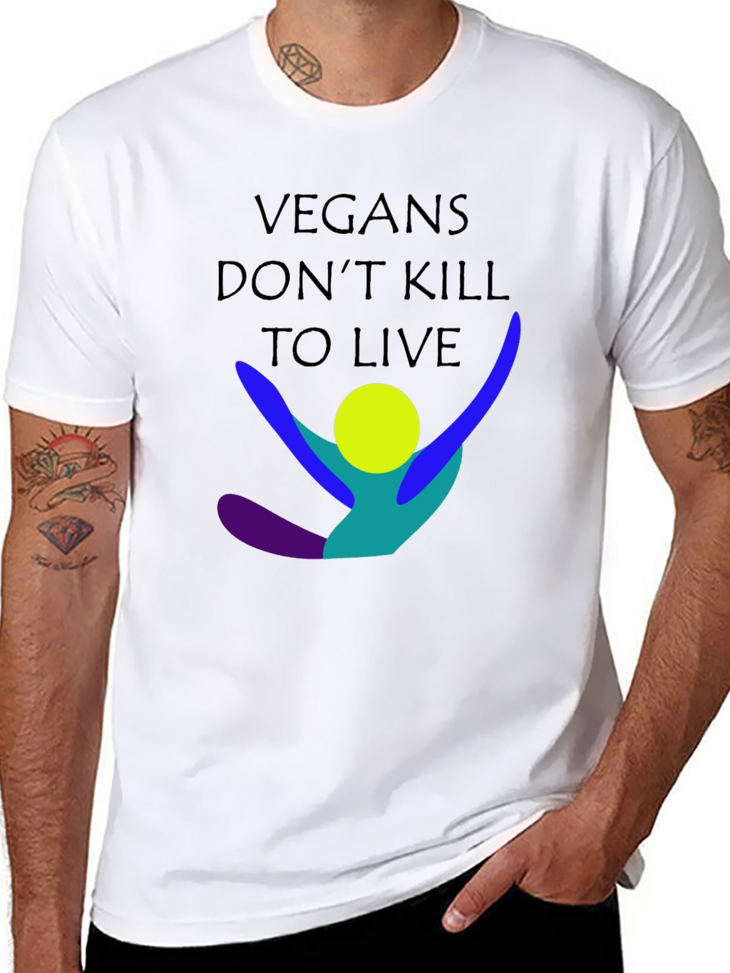 Vegan T-Shirt - Dont Kill To Live