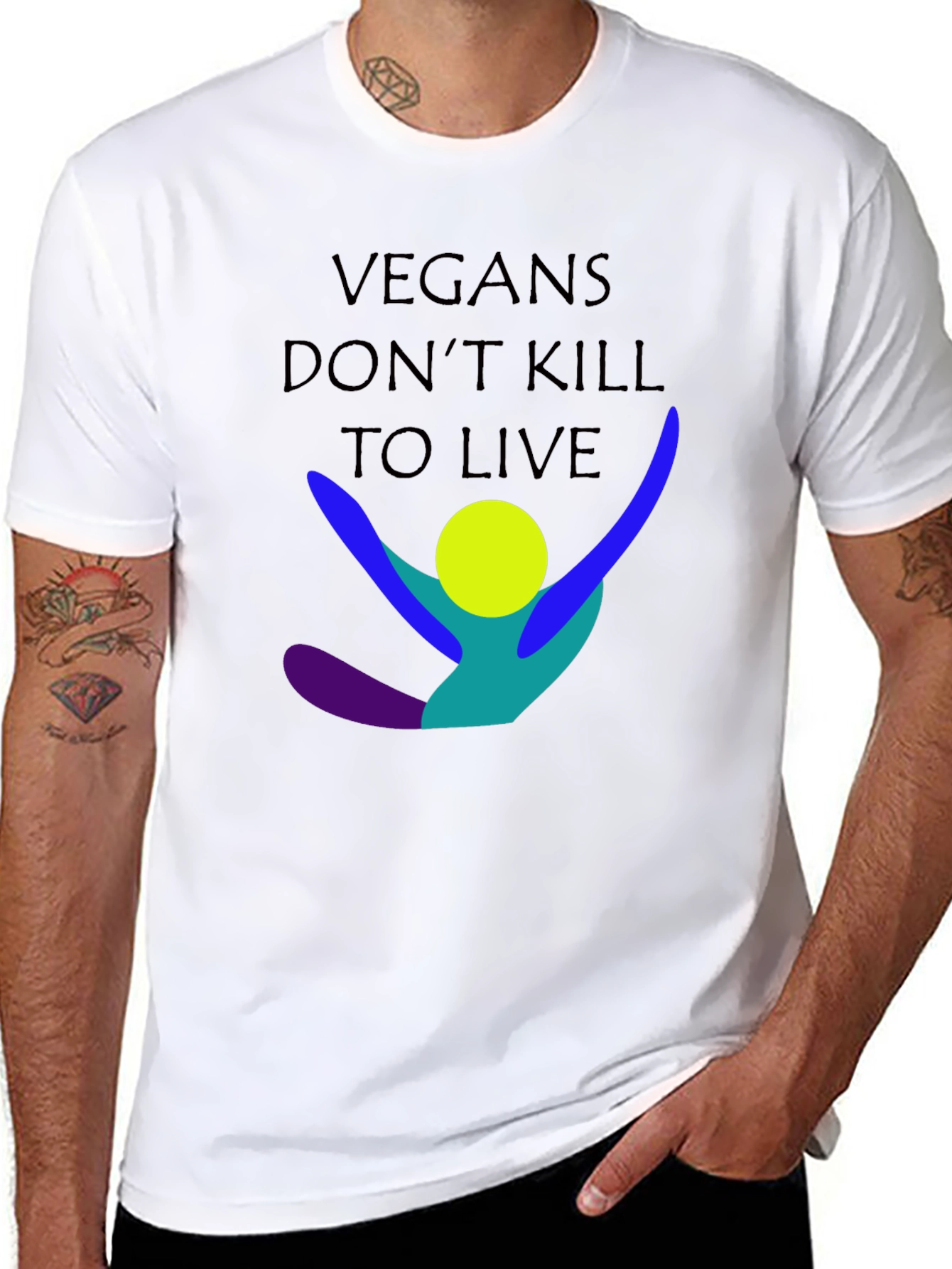 Vegan T-Shirt - Dont Kill To Live