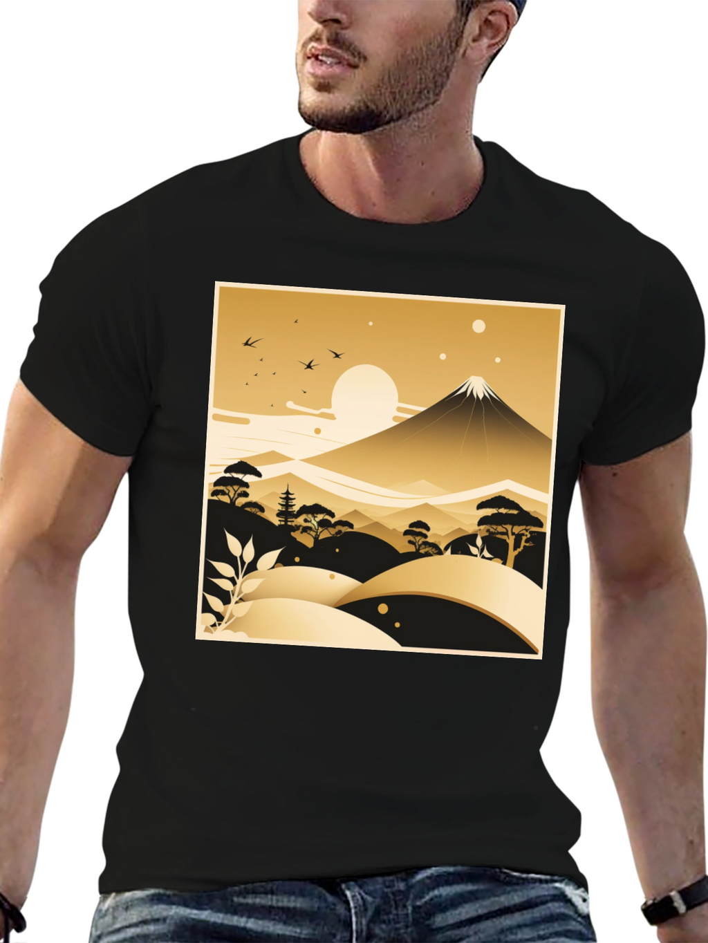 Japanese Landscape Graphic Tee