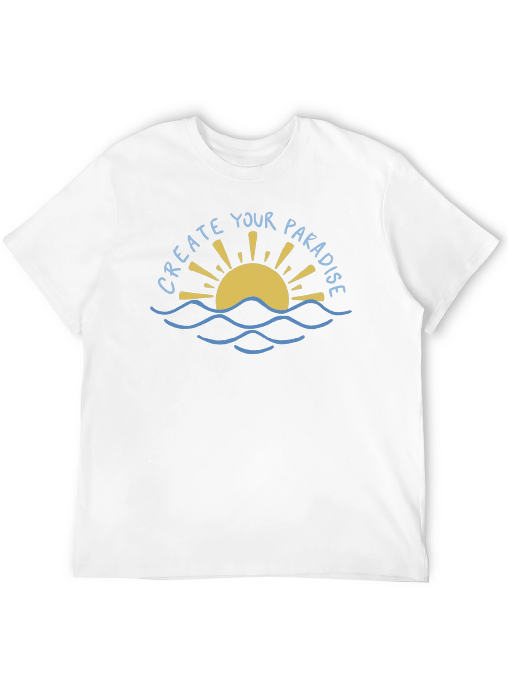 Create Your Paradise Graphic Tee - Black