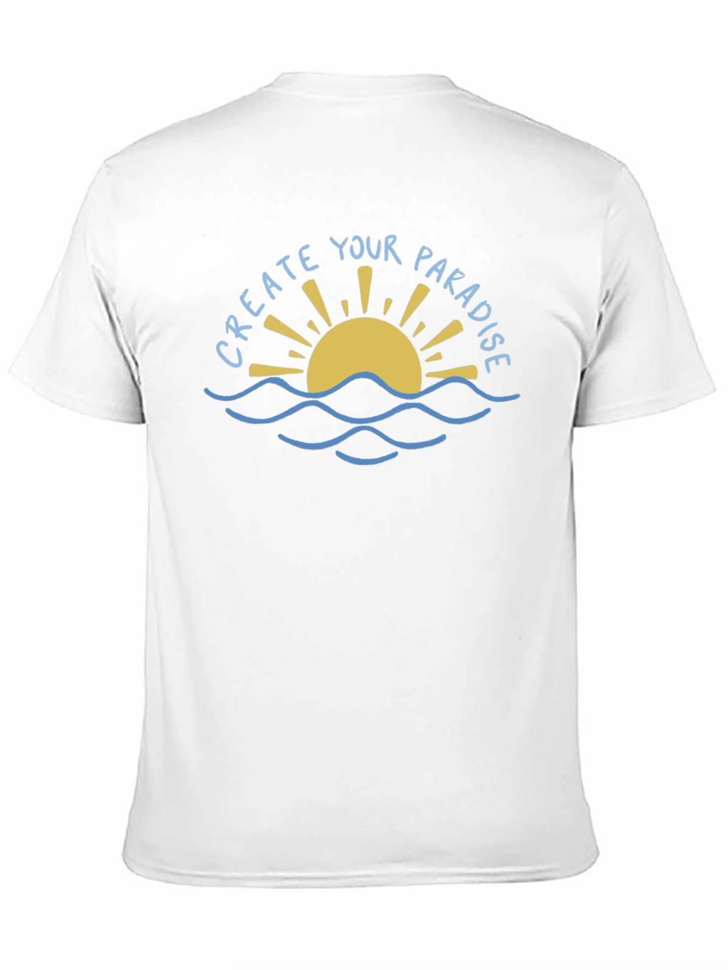 Create Your Paradise Graphic Tee - Black