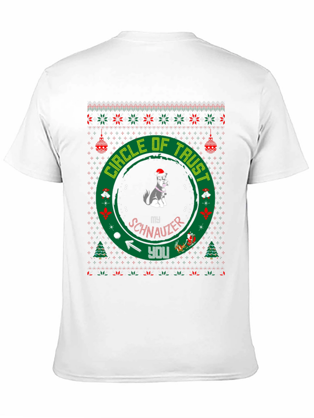 Festive Dog Lover T-Shirt: Circle of Trust Holiday Tee