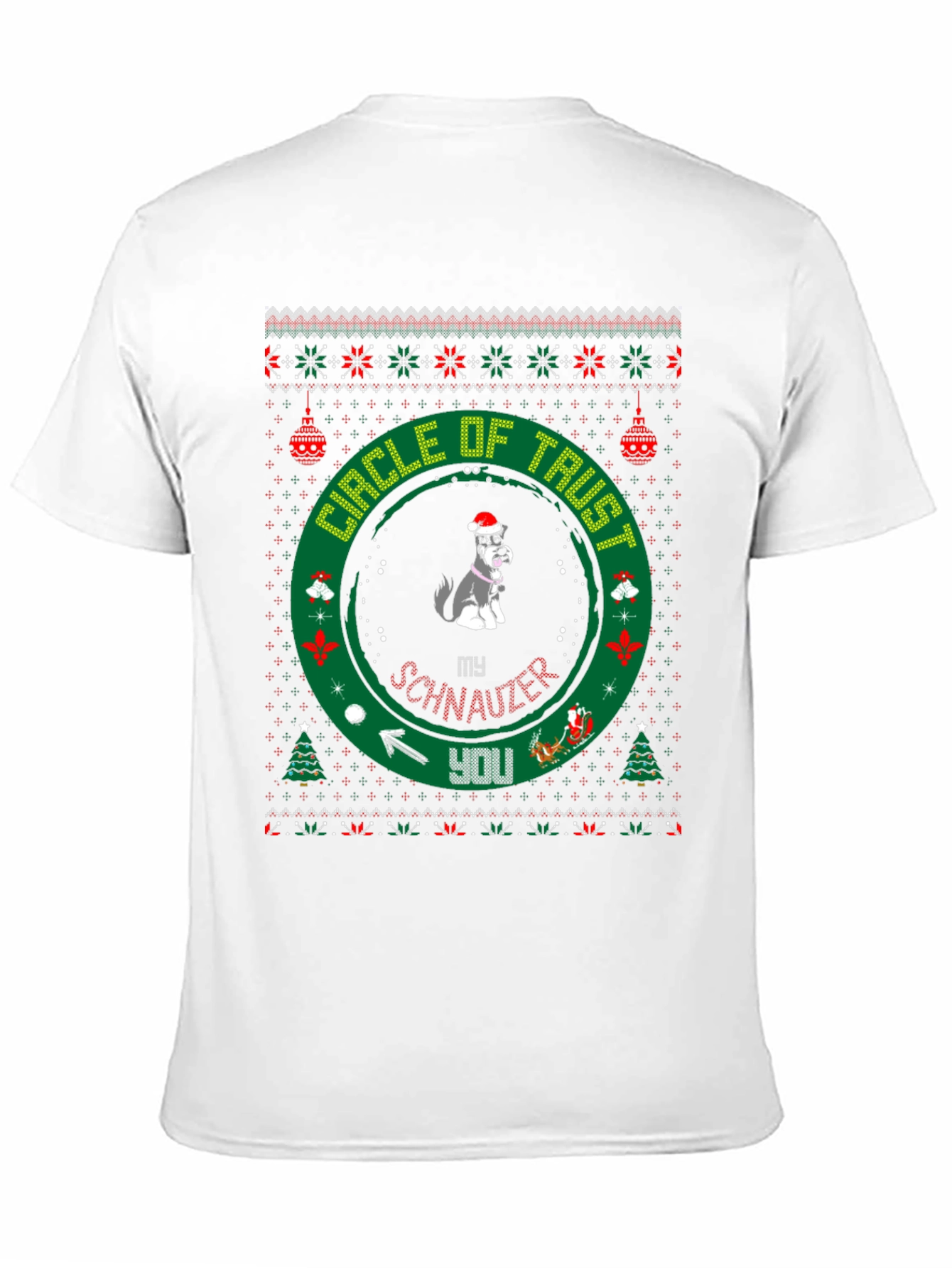 Festive Dog Lover T-Shirt: Circle of Trust Holiday Tee
