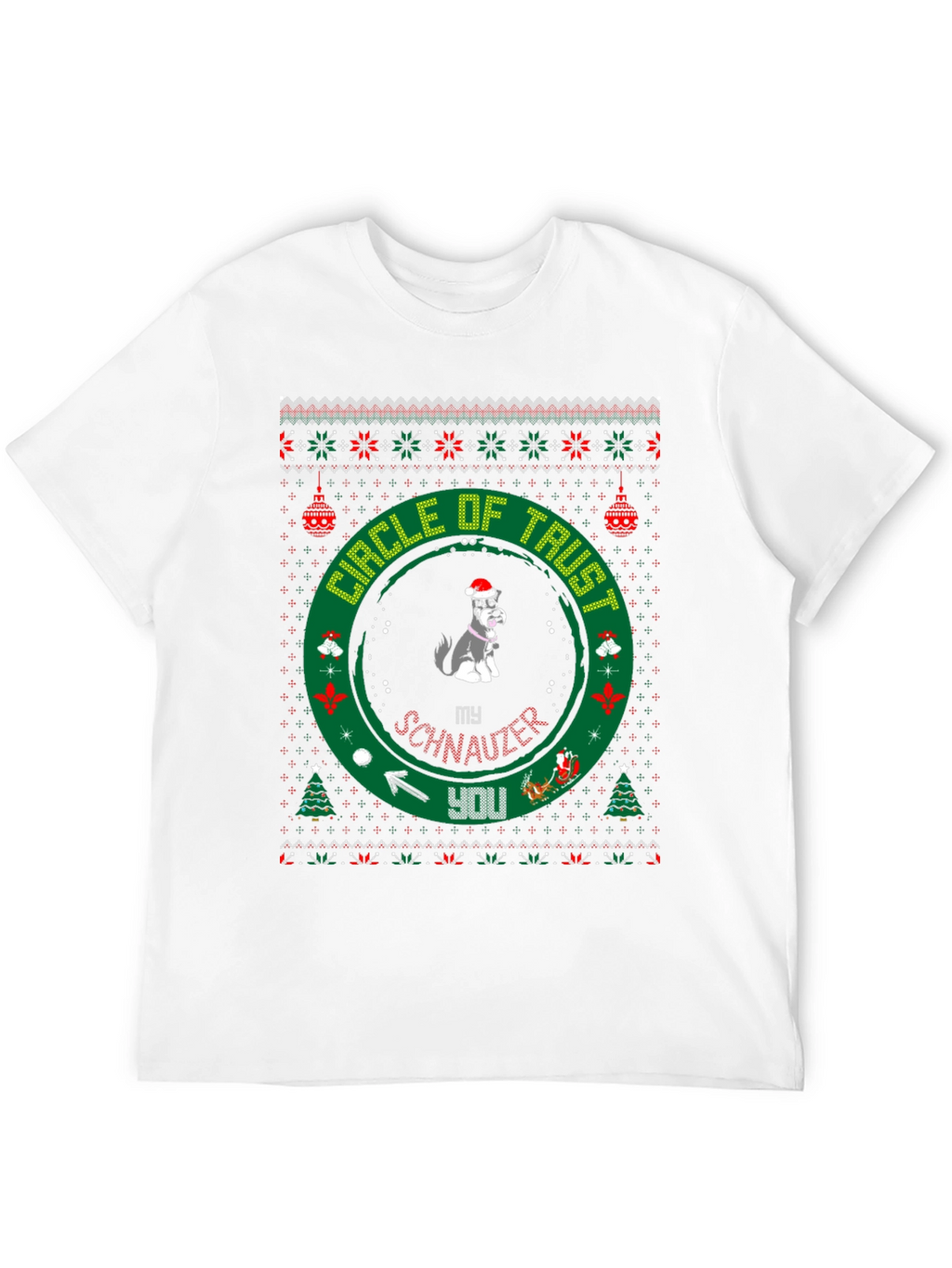 Festive Dog Lover T-Shirt: Circle of Trust Holiday Tee