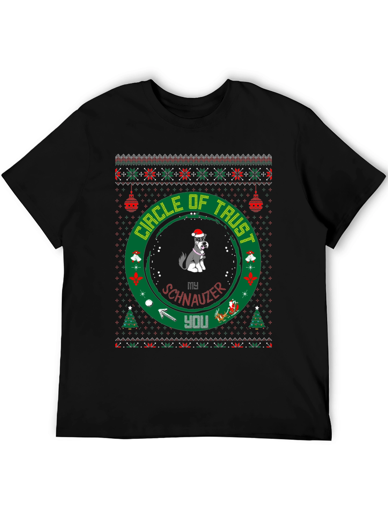 Festive Dog Lover T-Shirt: Circle of Trust Holiday Tee