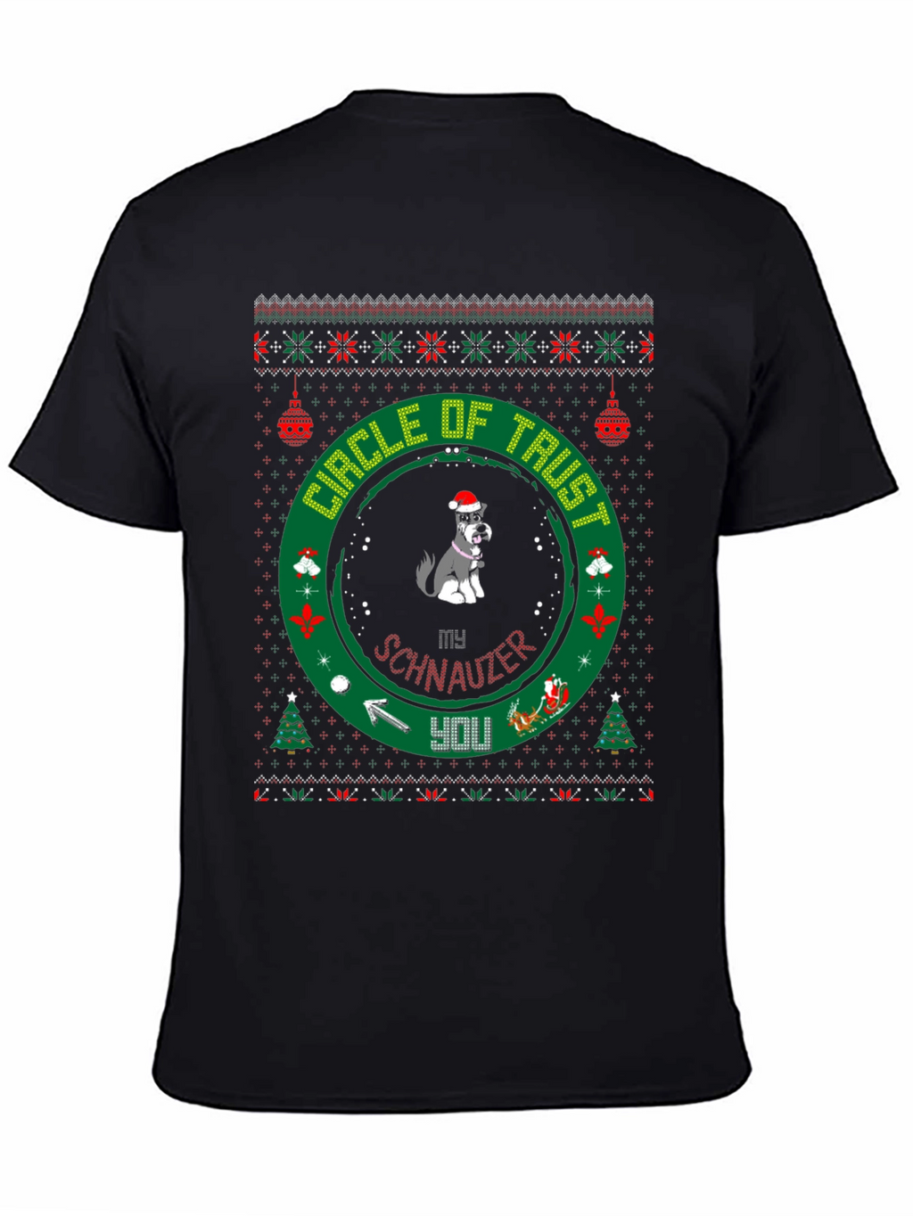 Festive Dog Lover T-Shirt: Circle of Trust Holiday Tee