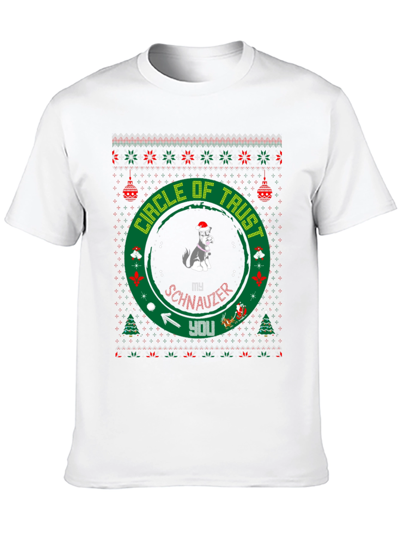 Festive Dog Lover T-Shirt: Circle of Trust Holiday Tee