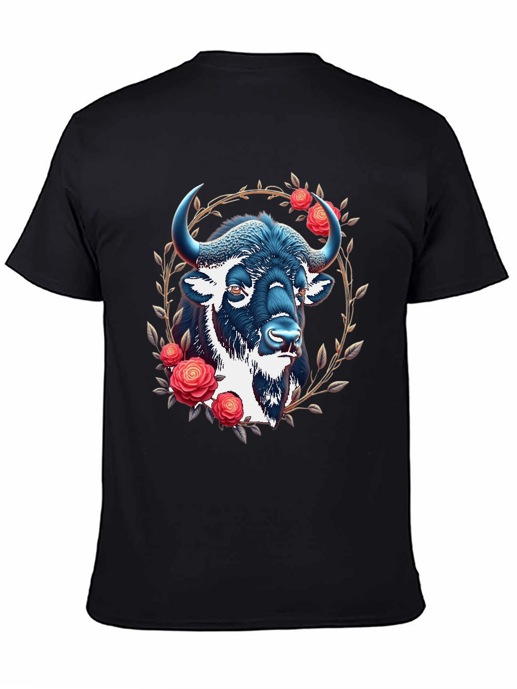 Buffalo Rose Graphic T-Shirt - Black