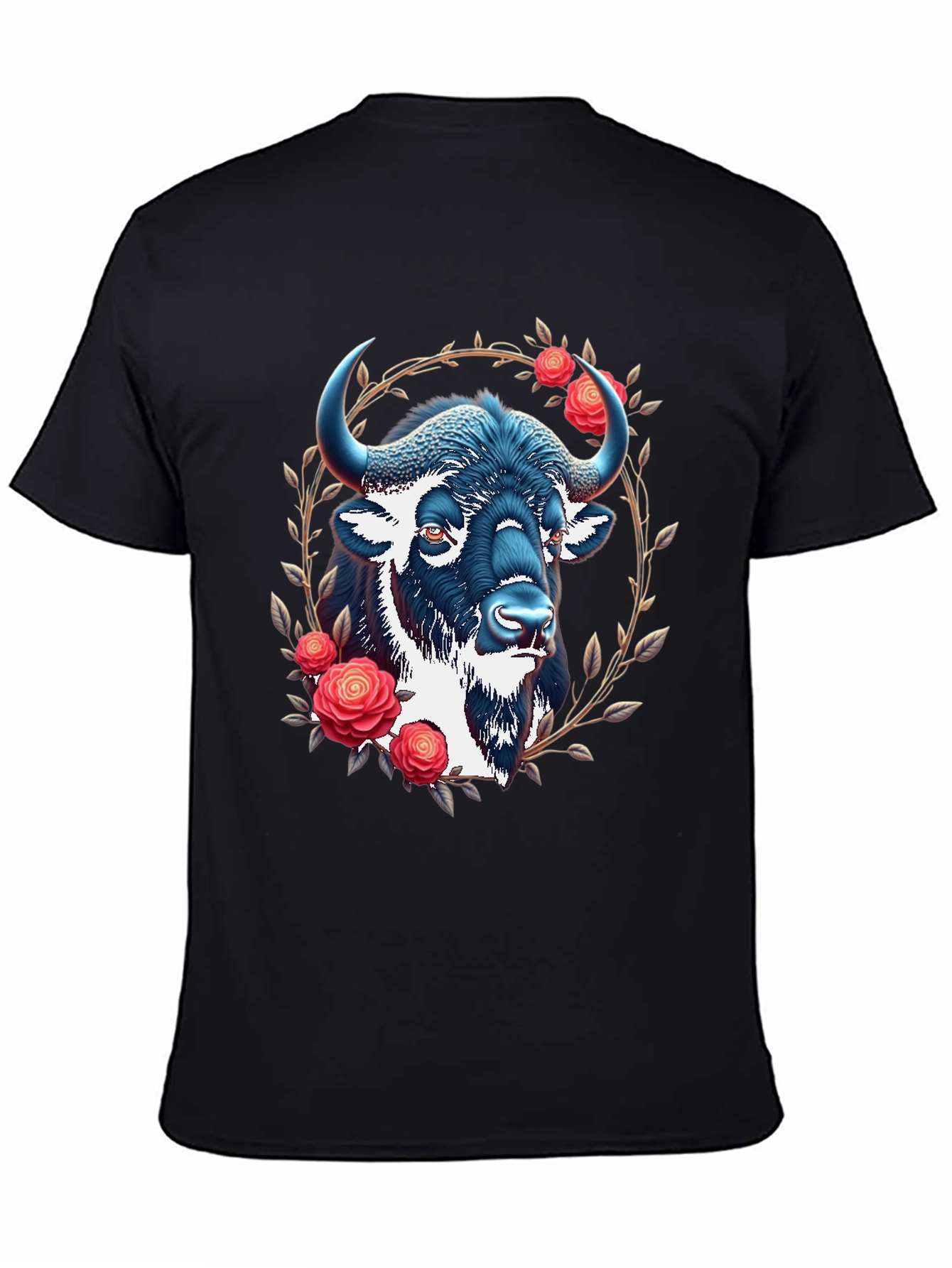 Buffalo Rose Graphic T-Shirt - Black