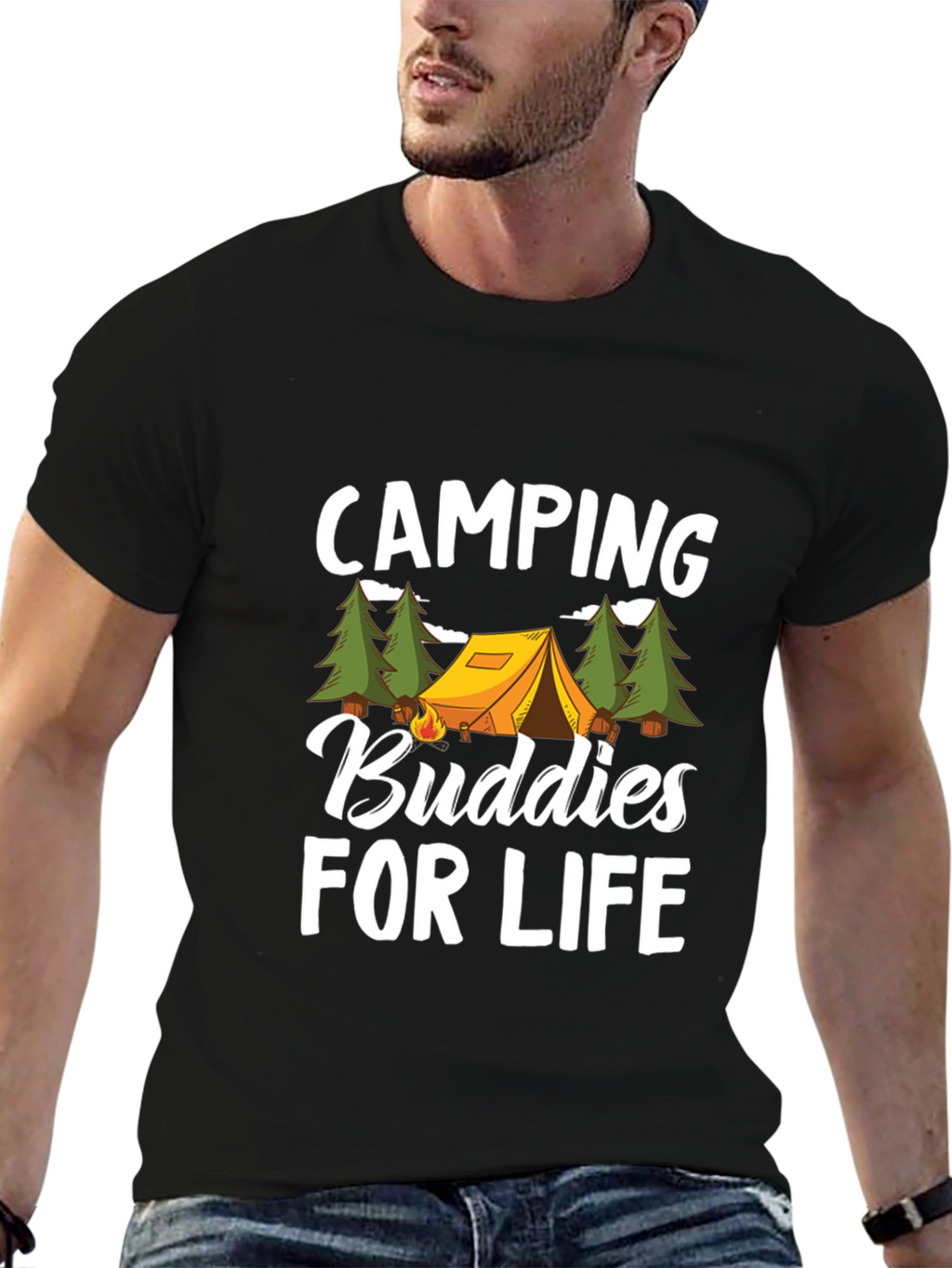 Camping Buddies for Life Graphic Tee