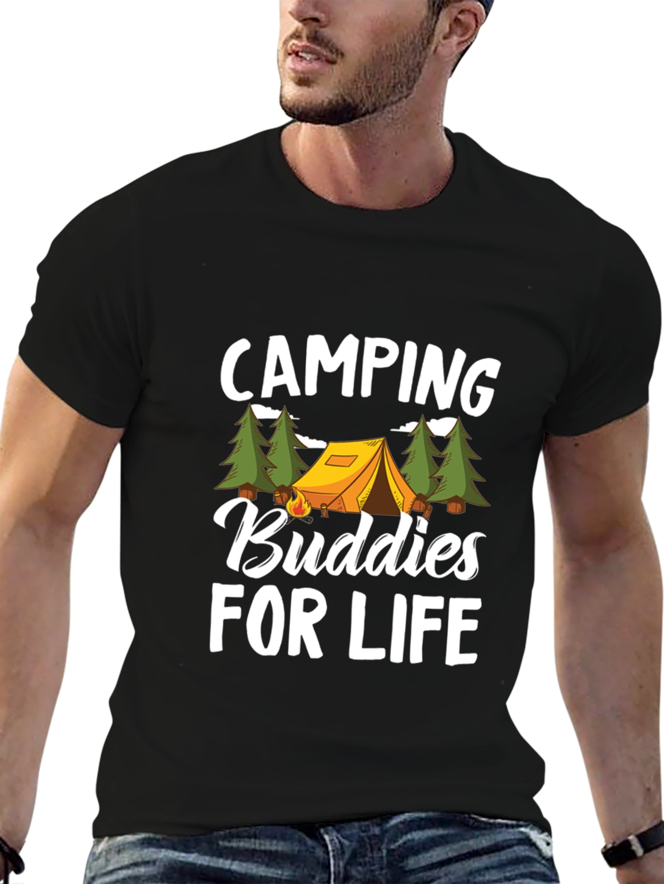 Camping Buddies for Life Graphic Tee