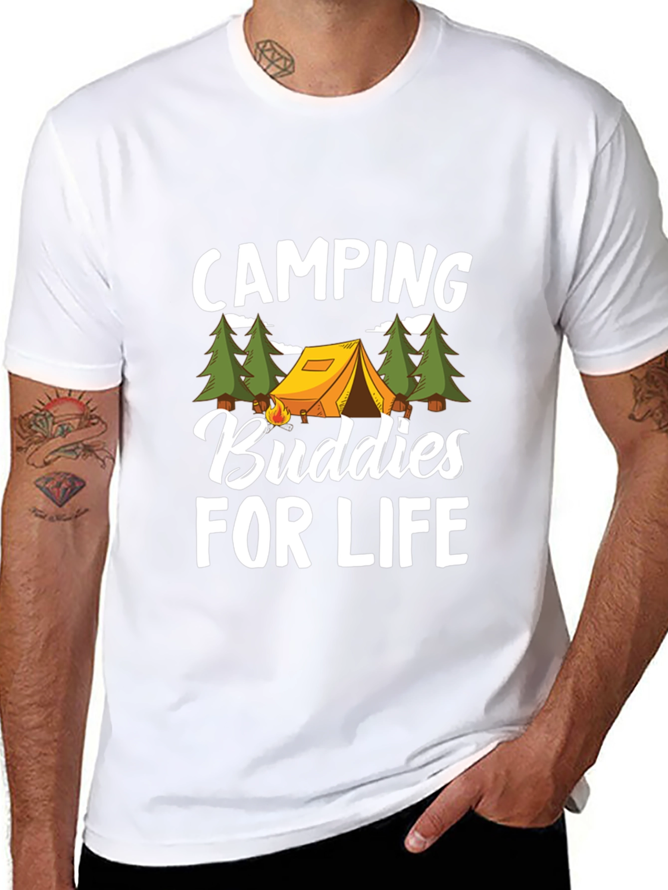 Camping Buddies for Life Graphic Tee