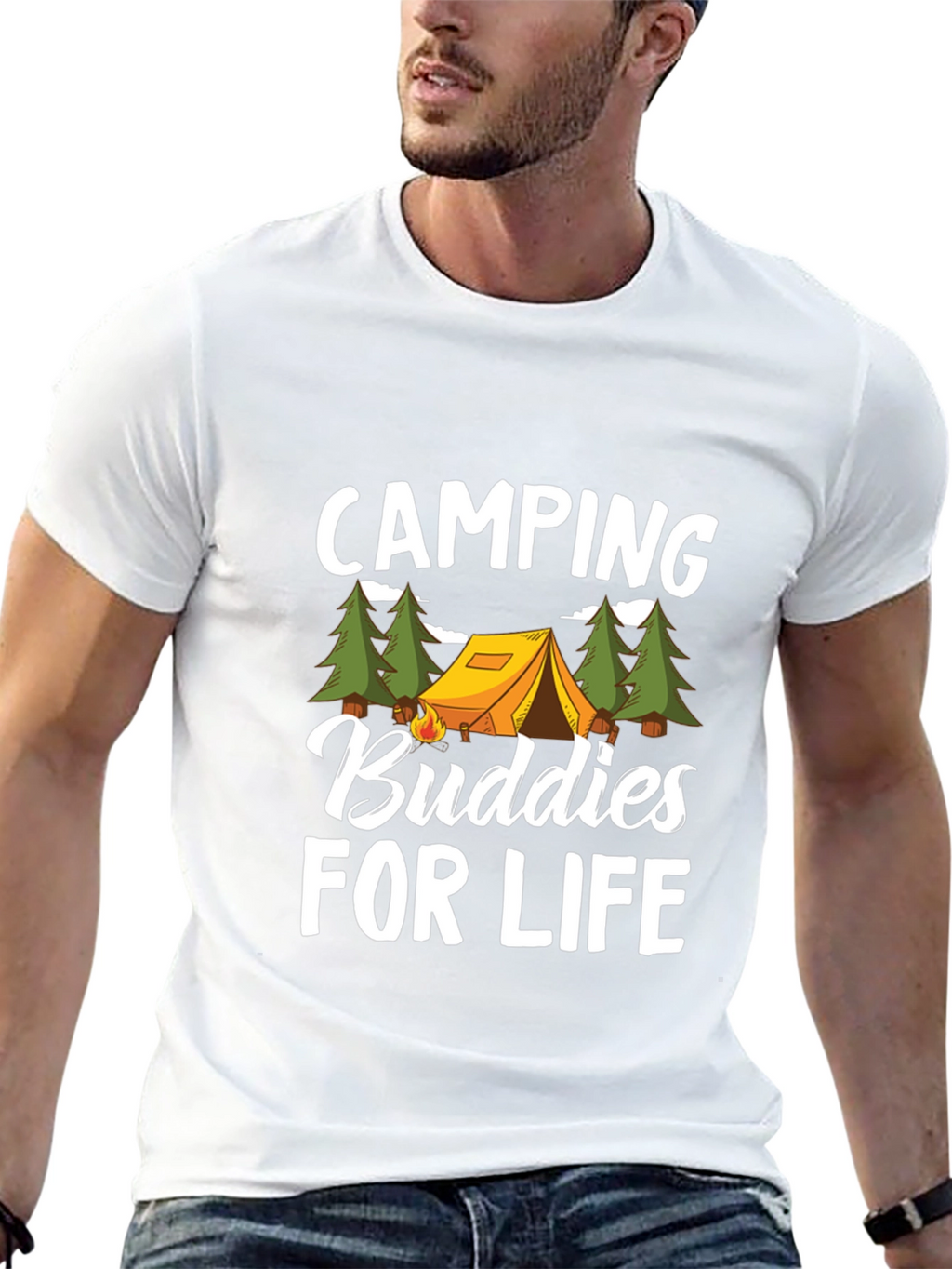 Camping Buddies for Life Graphic Tee