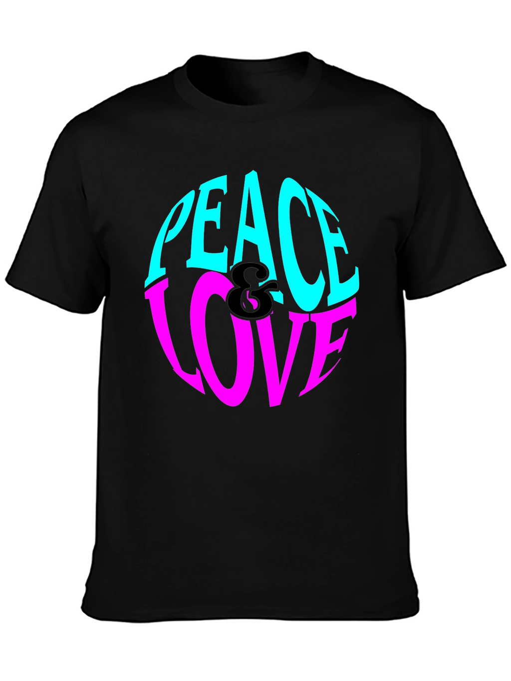 Peace & Love Graphic Tee - Retro Style