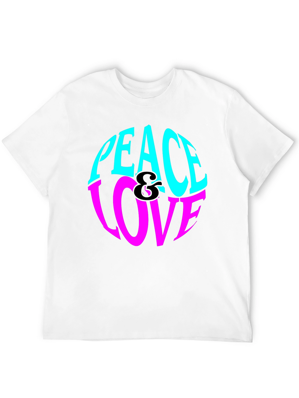 Peace & Love Graphic Tee - Retro Style