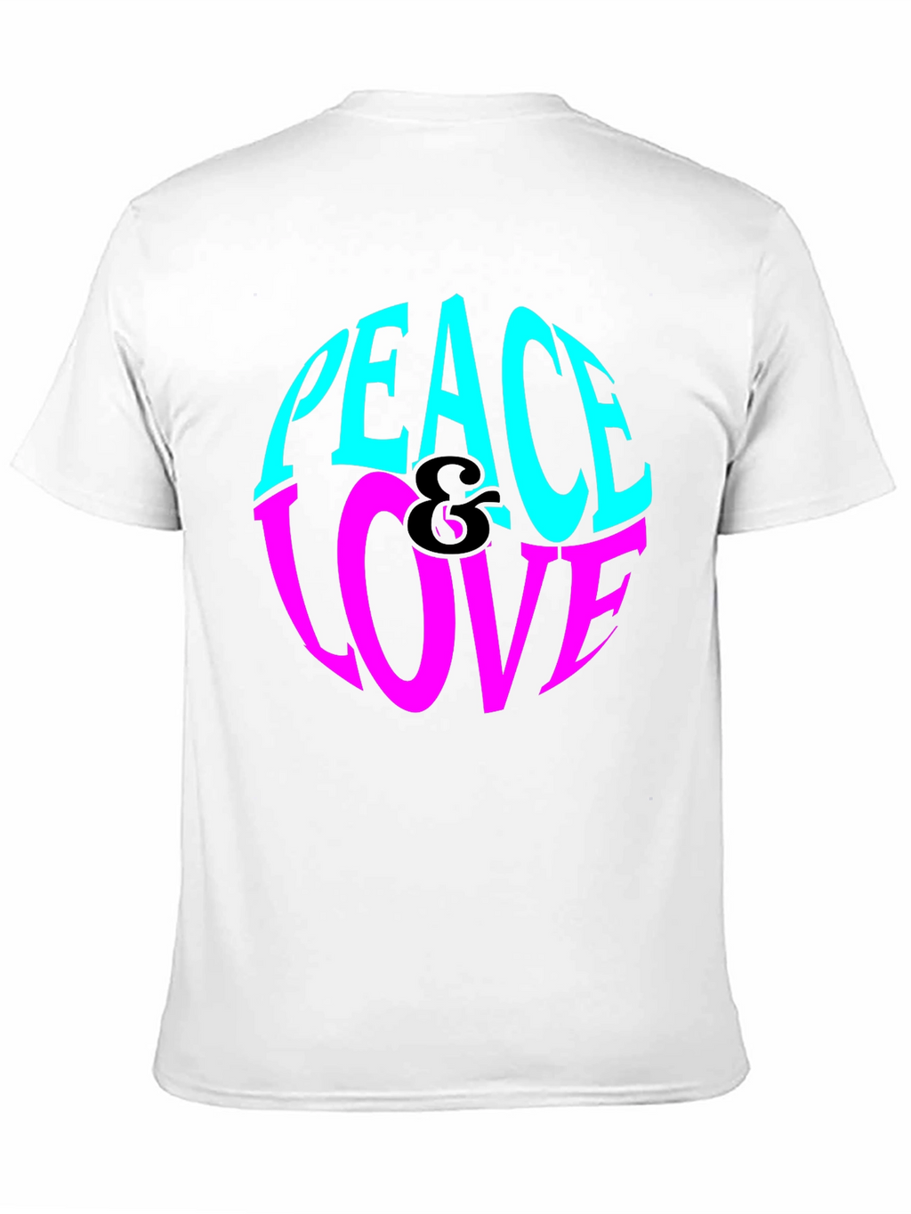 Peace & Love Graphic Tee - Retro Style